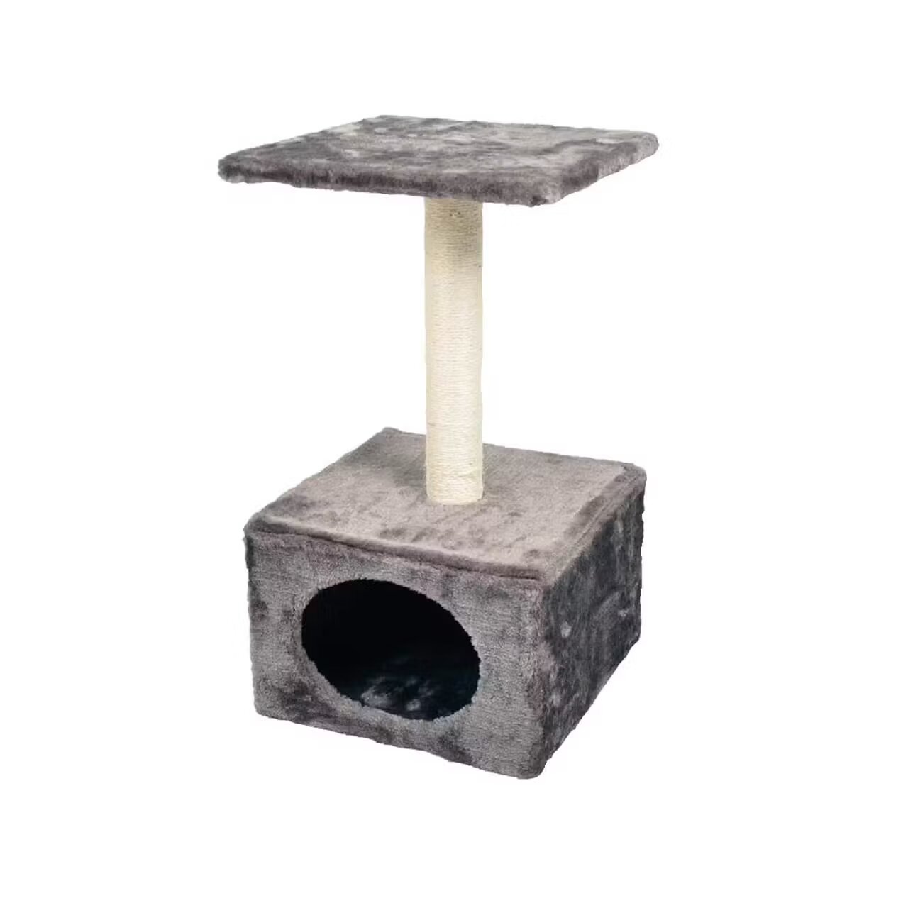 Flamingo ANSAMBLU DE JOACA PENTRU PISICI CU SUPORT PATRAT SI SISAL 30X30X55CM/1031263