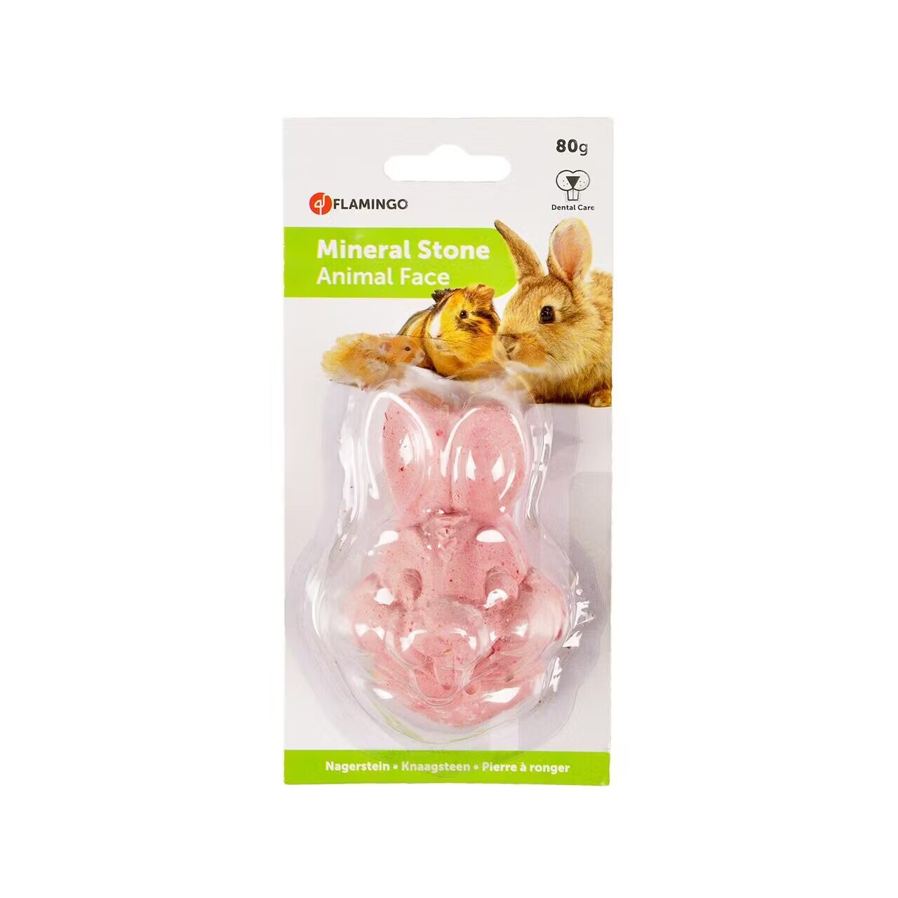 Flamingo Bloc Mineral Rozatoare Fata de Iepure 80 g