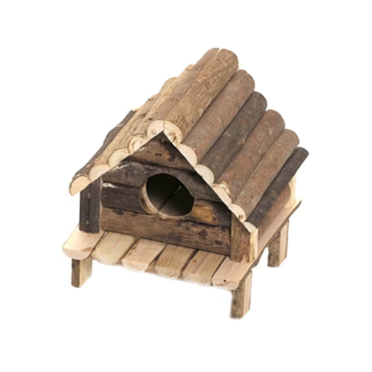 Flamingo Casuta din Lemn pentru Rozatoare Hudson 14x12x13cm