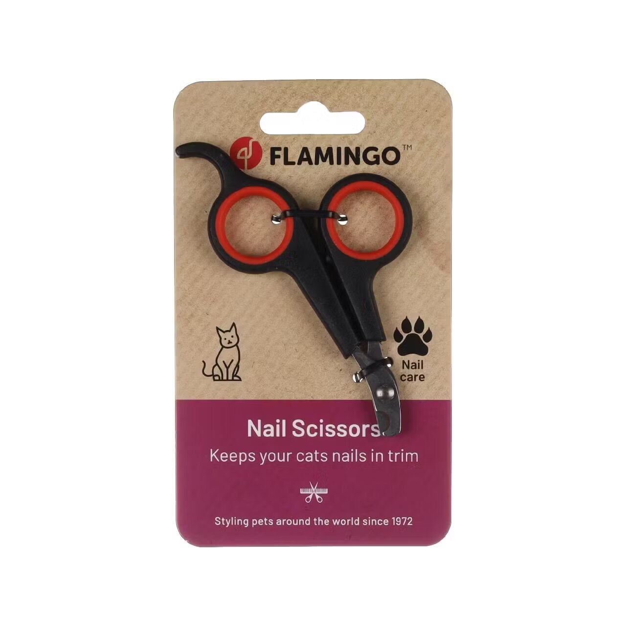 Flamingo Foarfeca pentru Unghii Pisica 11.8 cm
