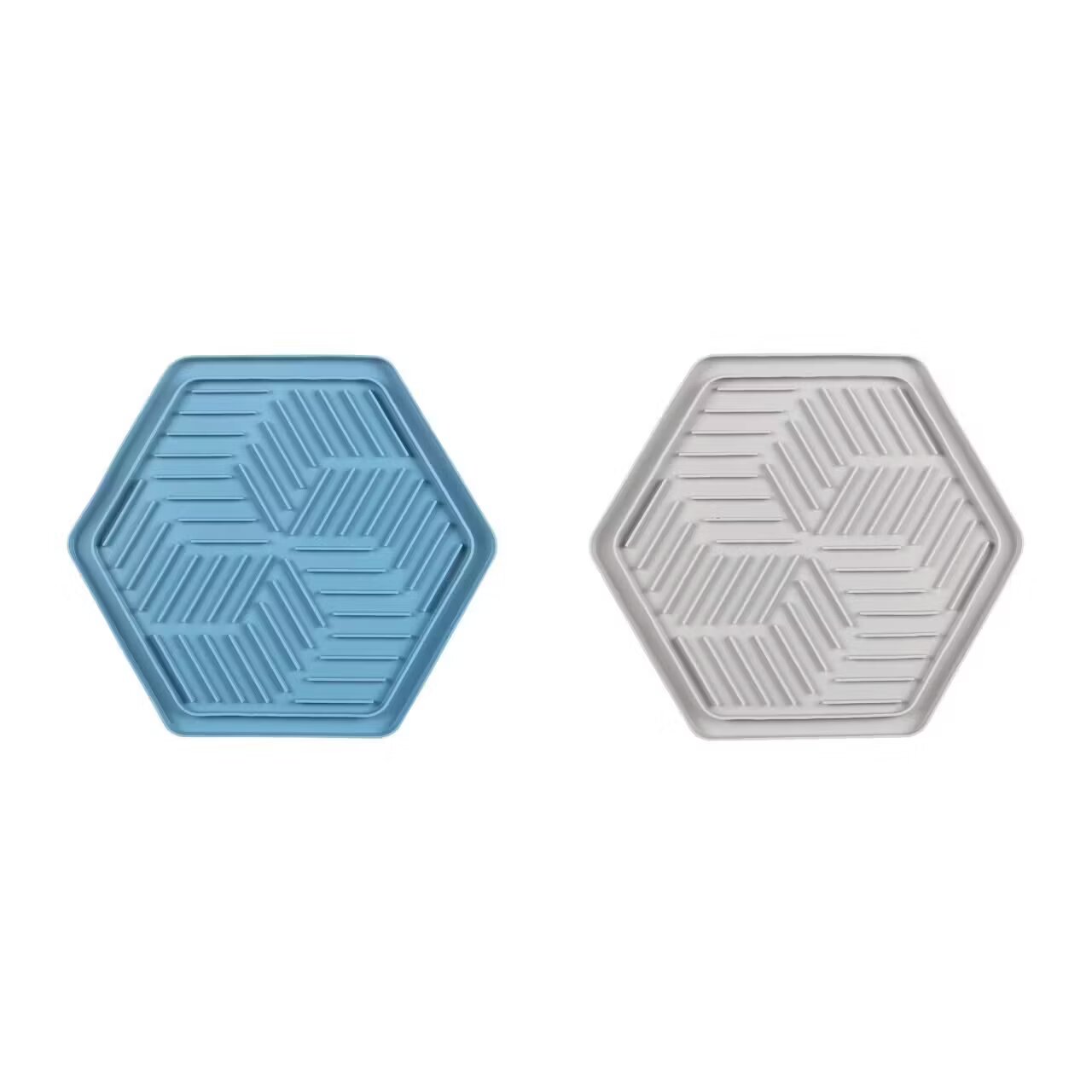 Flamingo Hranitor interactiv Lick Pad Bean Blue/ Grey hranire lenta 24x21 cm