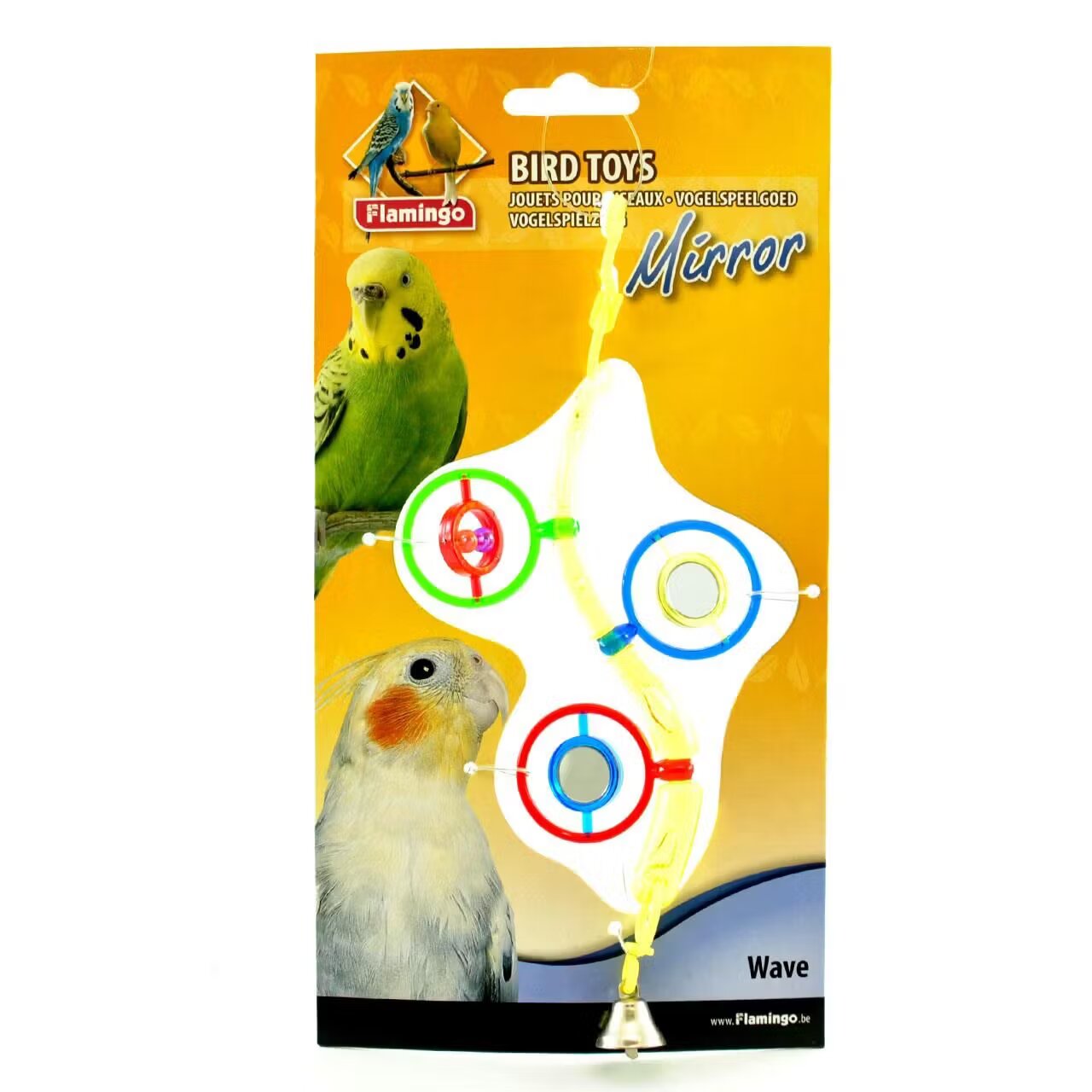 Flamingo JUCARIE PASARI OGLINZI CU CLOPOTEL 5*15CM