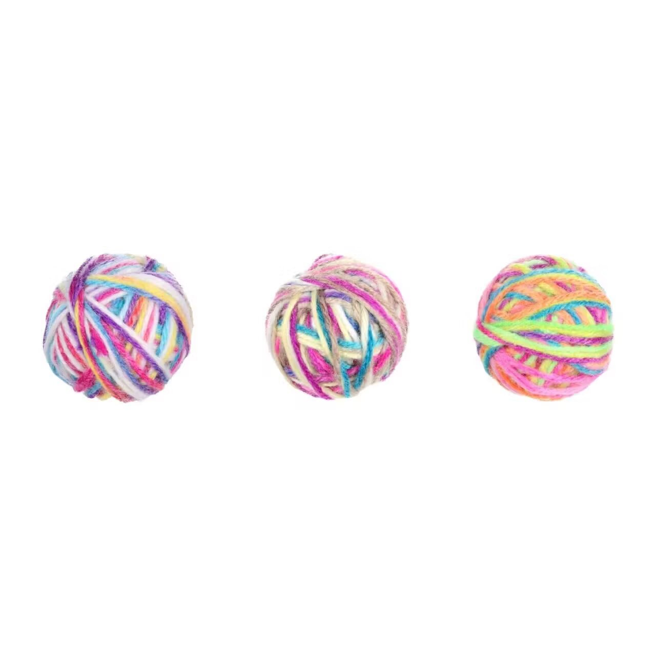 Flamingo JUCARIE PENTRU PISICI MINGE MULTICOLORA CU CLOPOTEL 44CM (30BUC./DISPLAY)