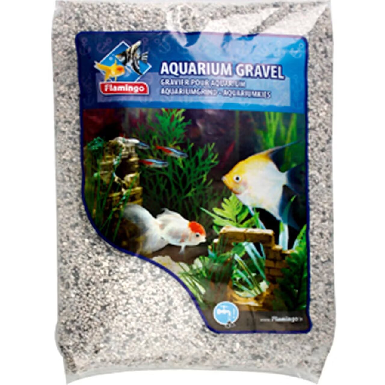 Flamingo NISIP ACVARIU MOZAIC GRI-NEGRU 4KG 2-3MM 400654