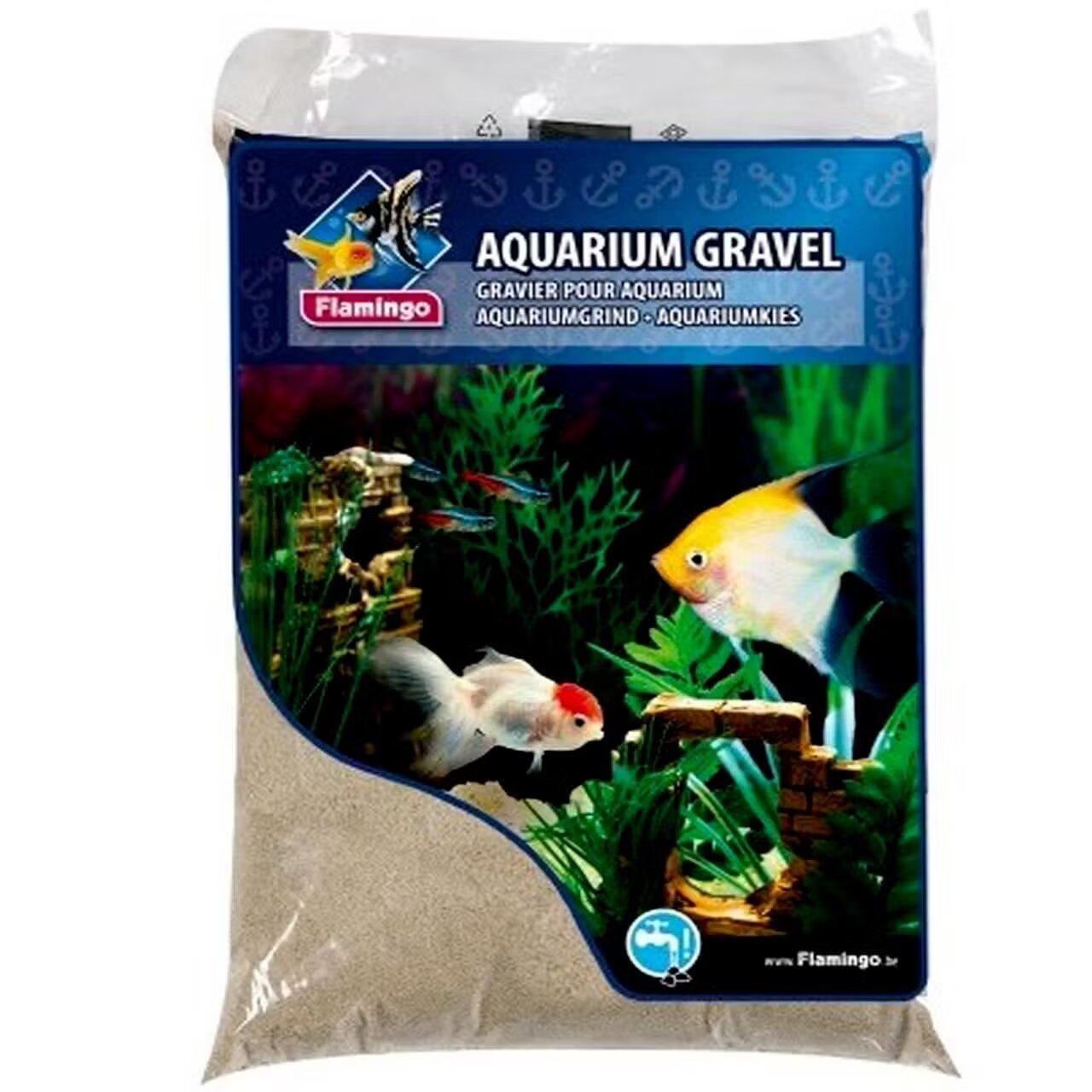 Flamingo NISIP ACVARIU NATURE 8KG 6-8MM 400312