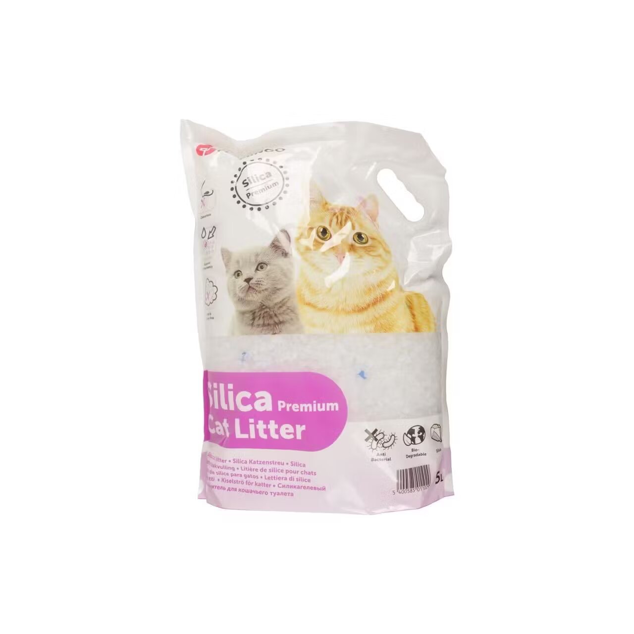 Flamingo NISIP SILICA-GEL PENTRU PISICI LARGE 5L