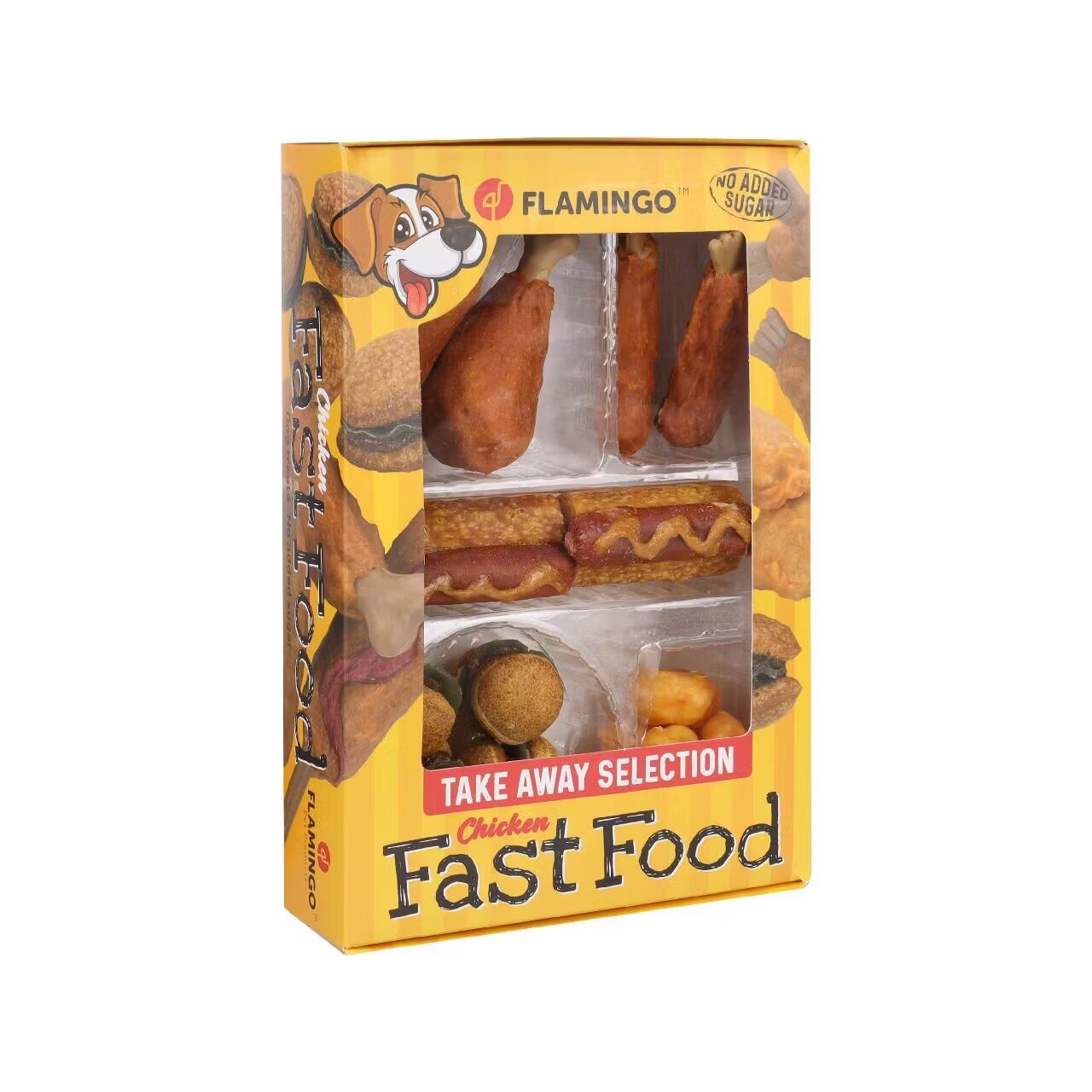 Flamingo Recompense Caini Fast Food Box Take Away 260 g
