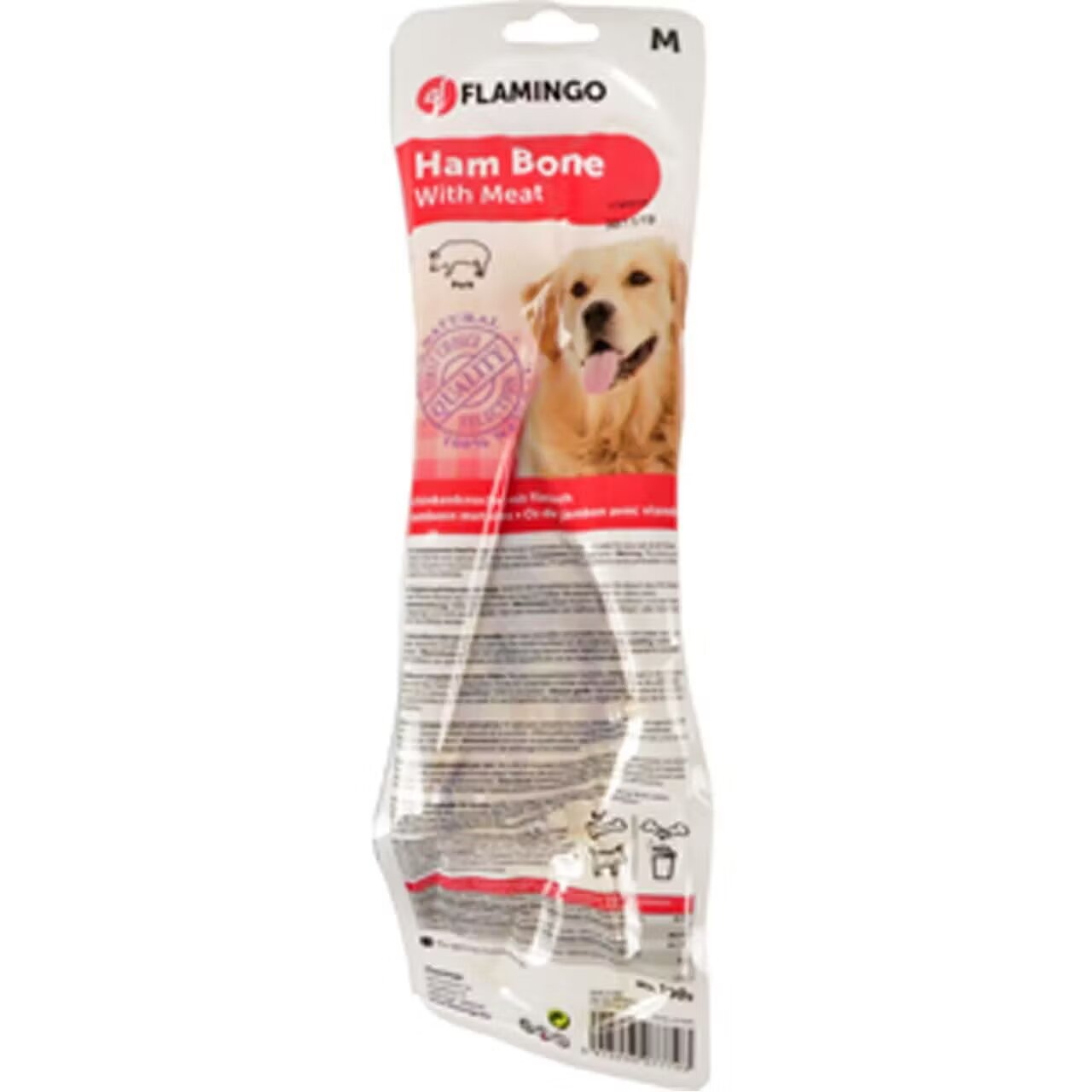 Flamingo Recompense Caini Os Femur Natural Cu Carne 190/300 g