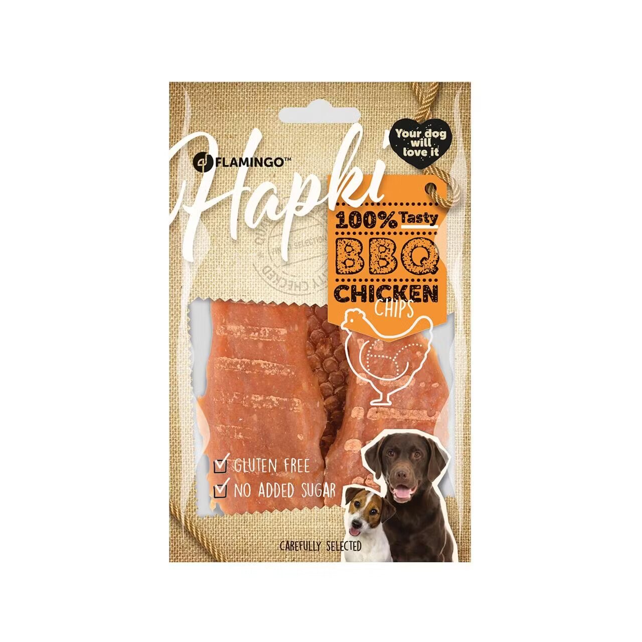 Flamingo Recompense Caini Snack Hapki Fillet BBQ cu Pui 85 g