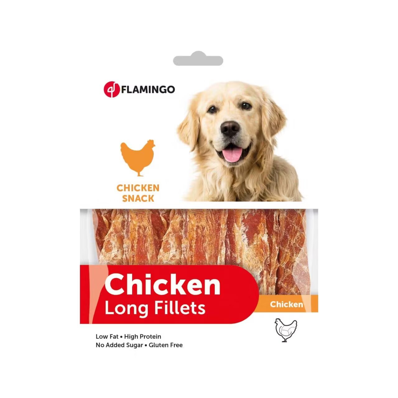 Flamingo RECOMPENSE PENTRU CAINI SNACK PIEPT PUI LARGE 170G