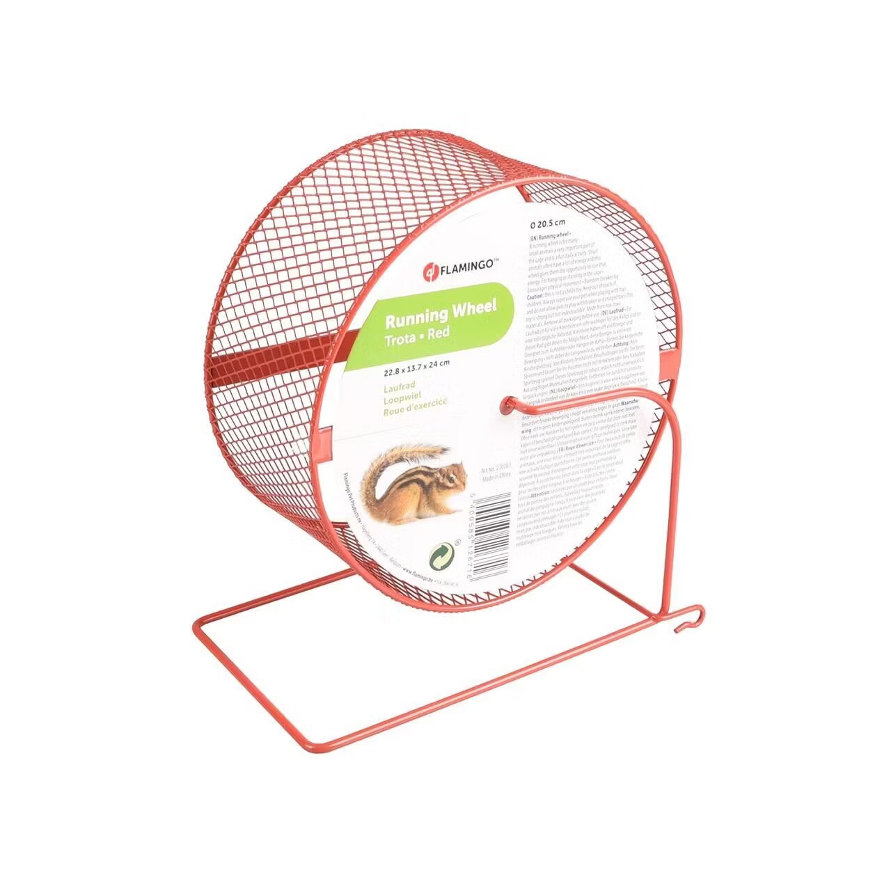 Flamingo Roata Carusel pentru Rozatoare Rosu cu Suport 15.2 cm