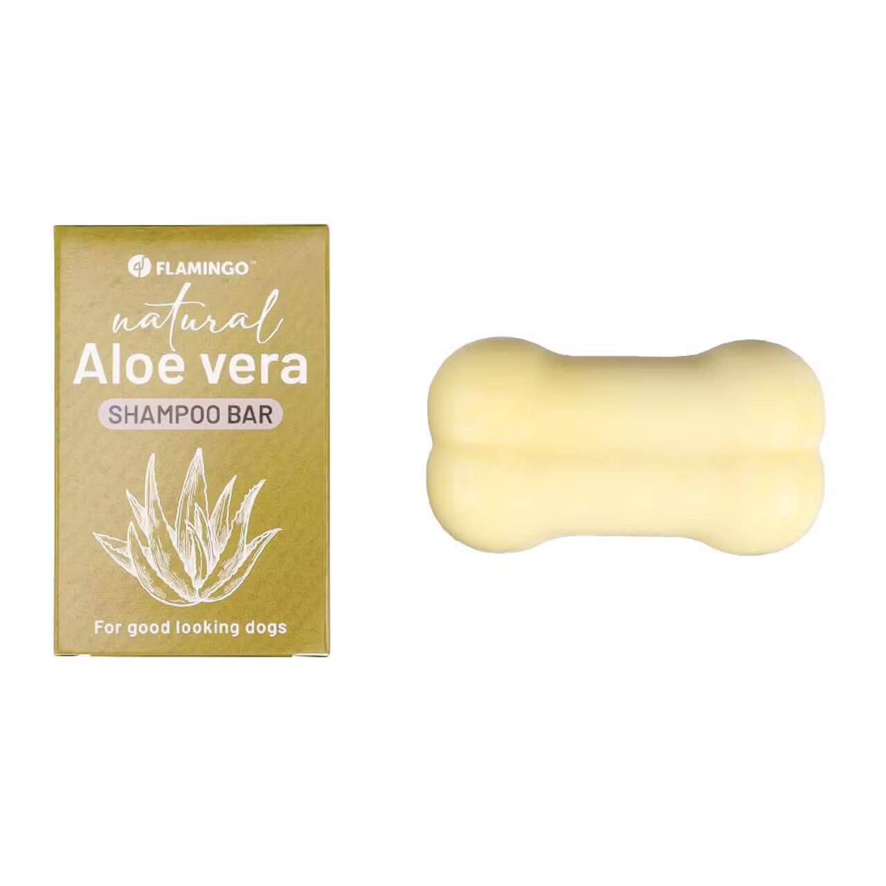 Flamingo Sampon Solid Caini cu Aloe Vera 100 g
