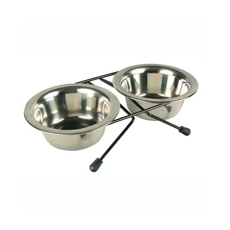 Flamingo SUPORT + CASTRON INOX DINNER 13CM PENTRU CAINI