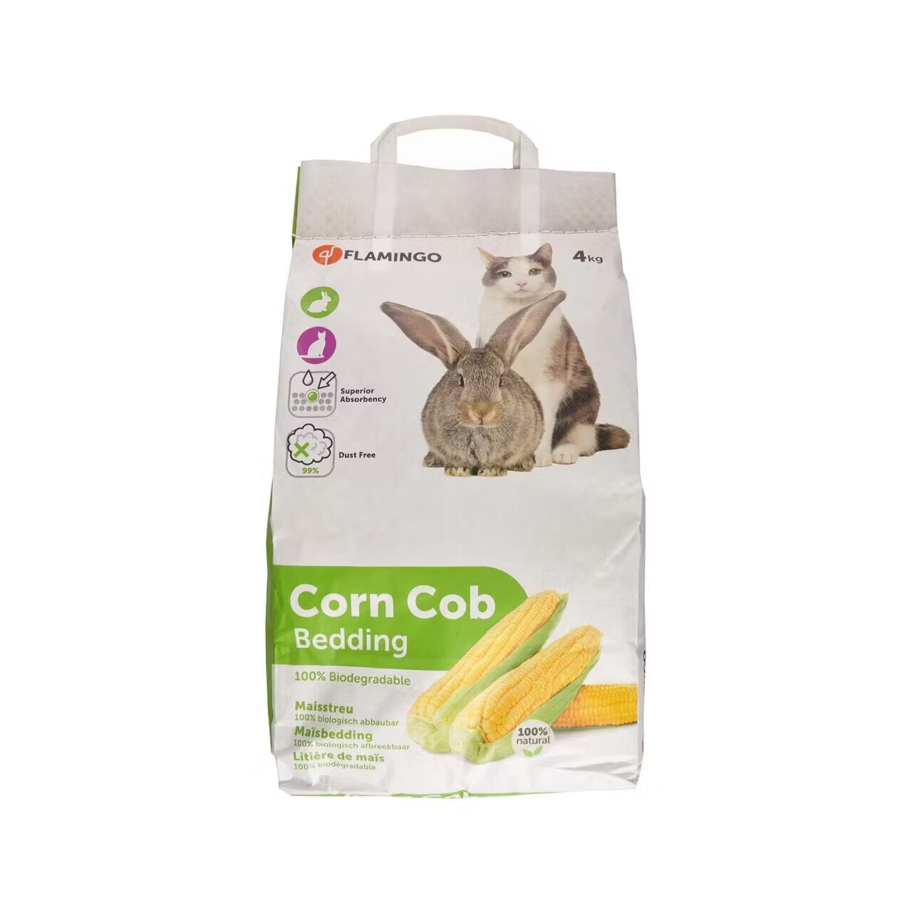 Flamingo Talas din Porumb pentru Animale Mici 4 kg/ 10 L