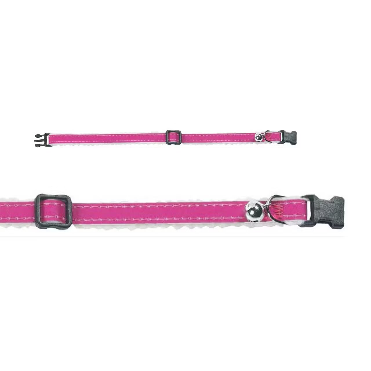 Flamingo ZGARDA ROSU REFLECTORIZANTA CU CLOPOTEL PENTRU PISICI 30CM*10MM/506373