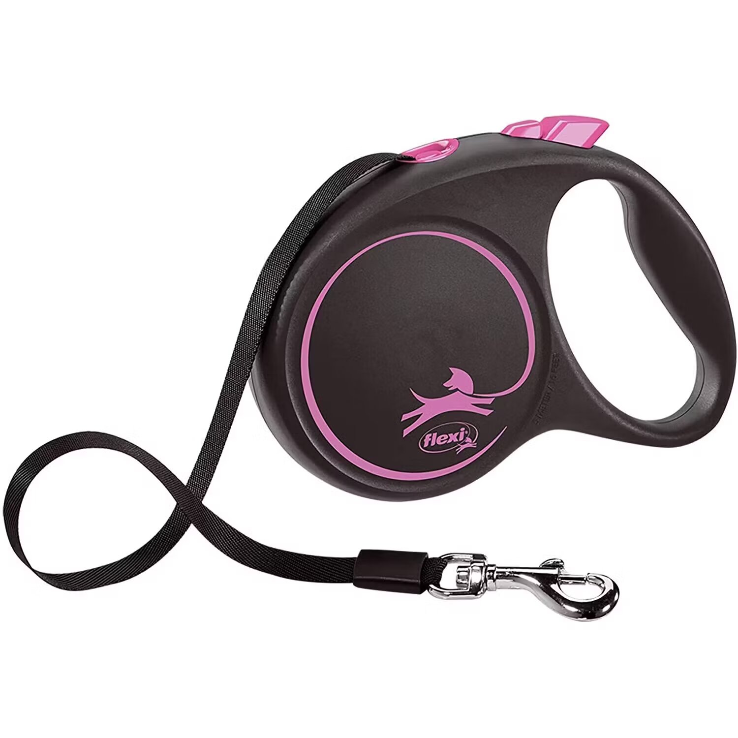 Flexi Lesa caini pana la 25 kg M 5 m roz