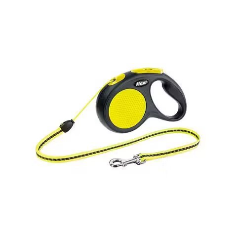 Flexi Lesa Pentru Caini Classic S 5 M-12 Kg Neon/25215