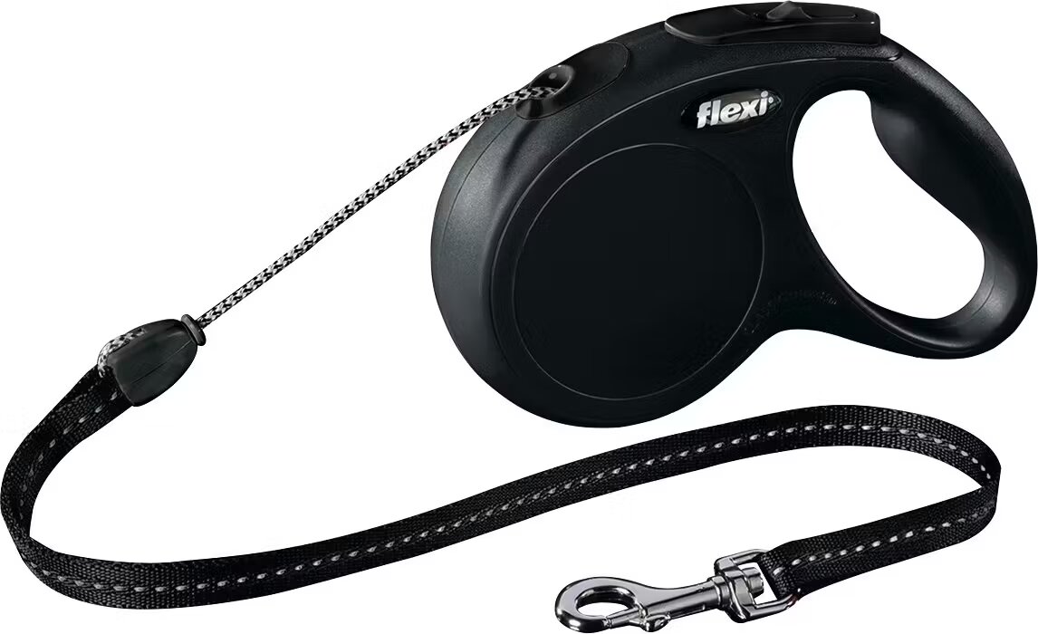 Flexi Lesa Snur Classic M 5 m /20 kg Negru 11791