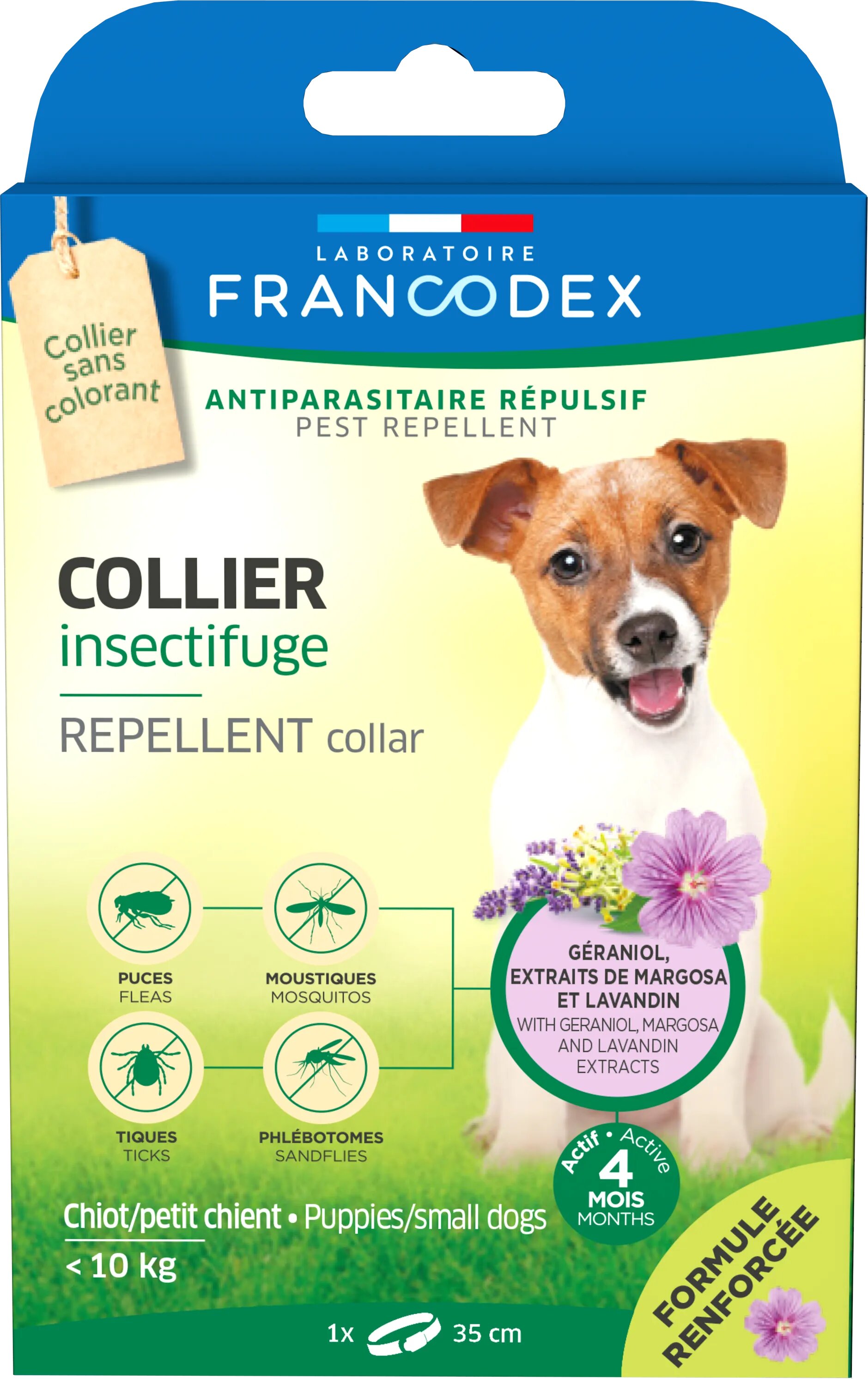 Francodex zgarda antiparazitara geraniol dog mini <10 kg