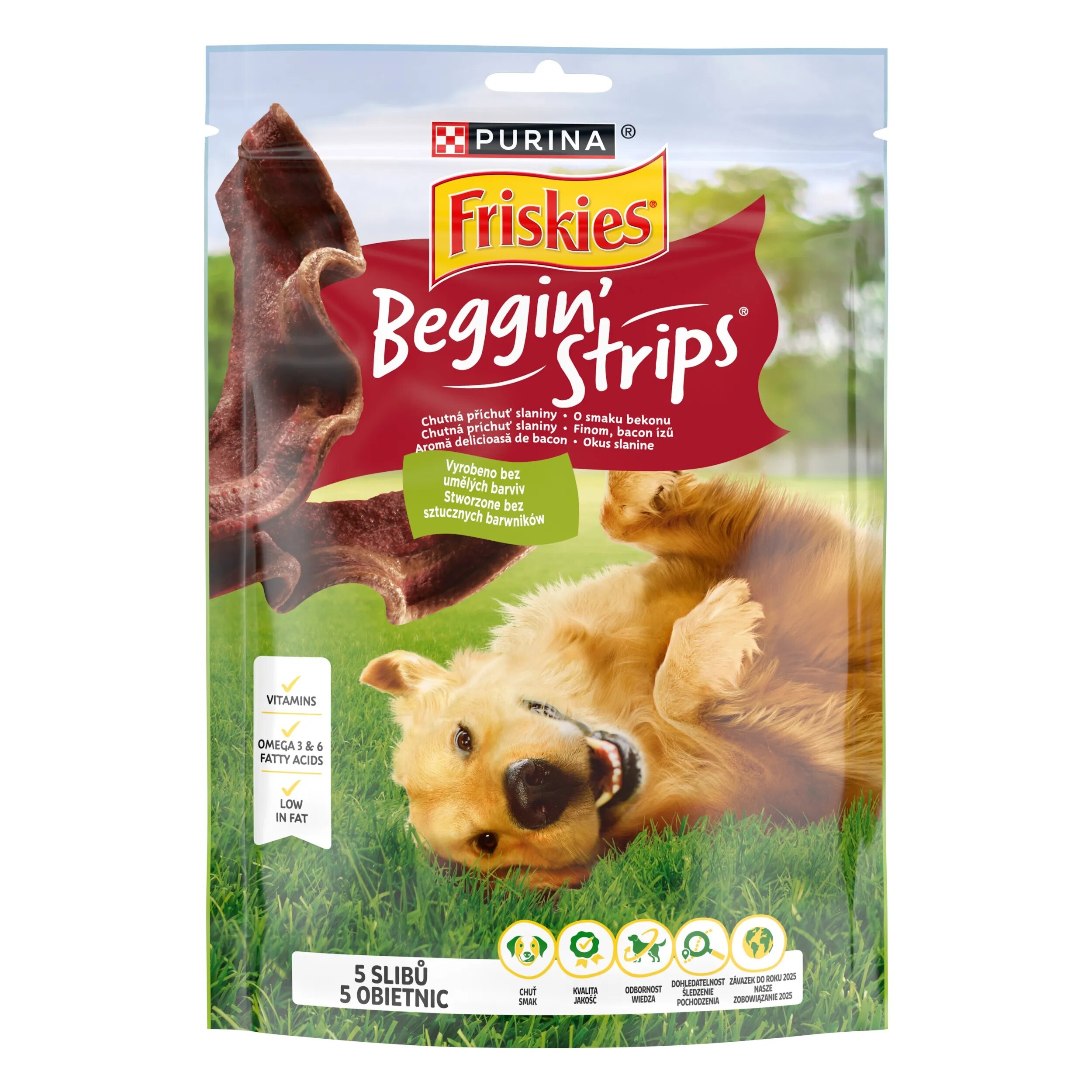 Friskies Beggin' Strips Cu Bacon 120 g