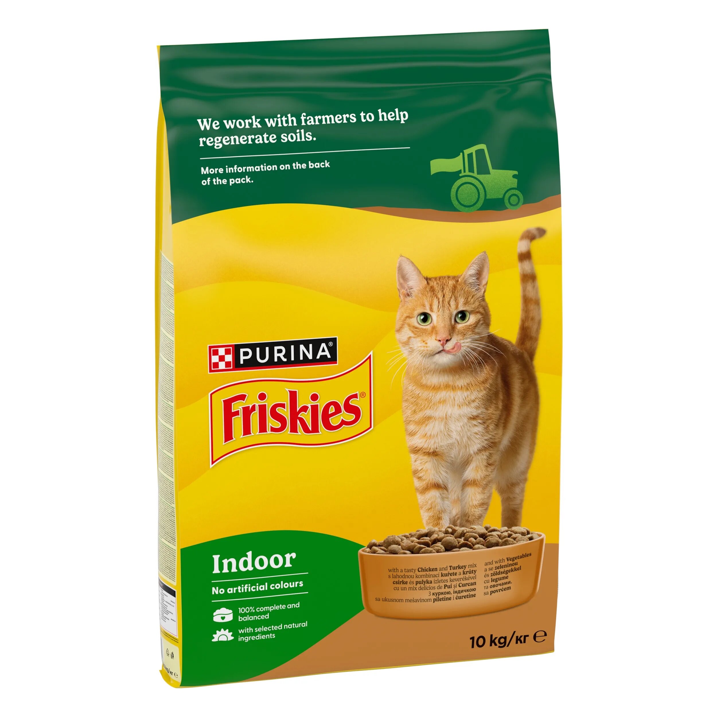 Friskies Cat Adult Pisica Indoor Pui si Legume 10 kg