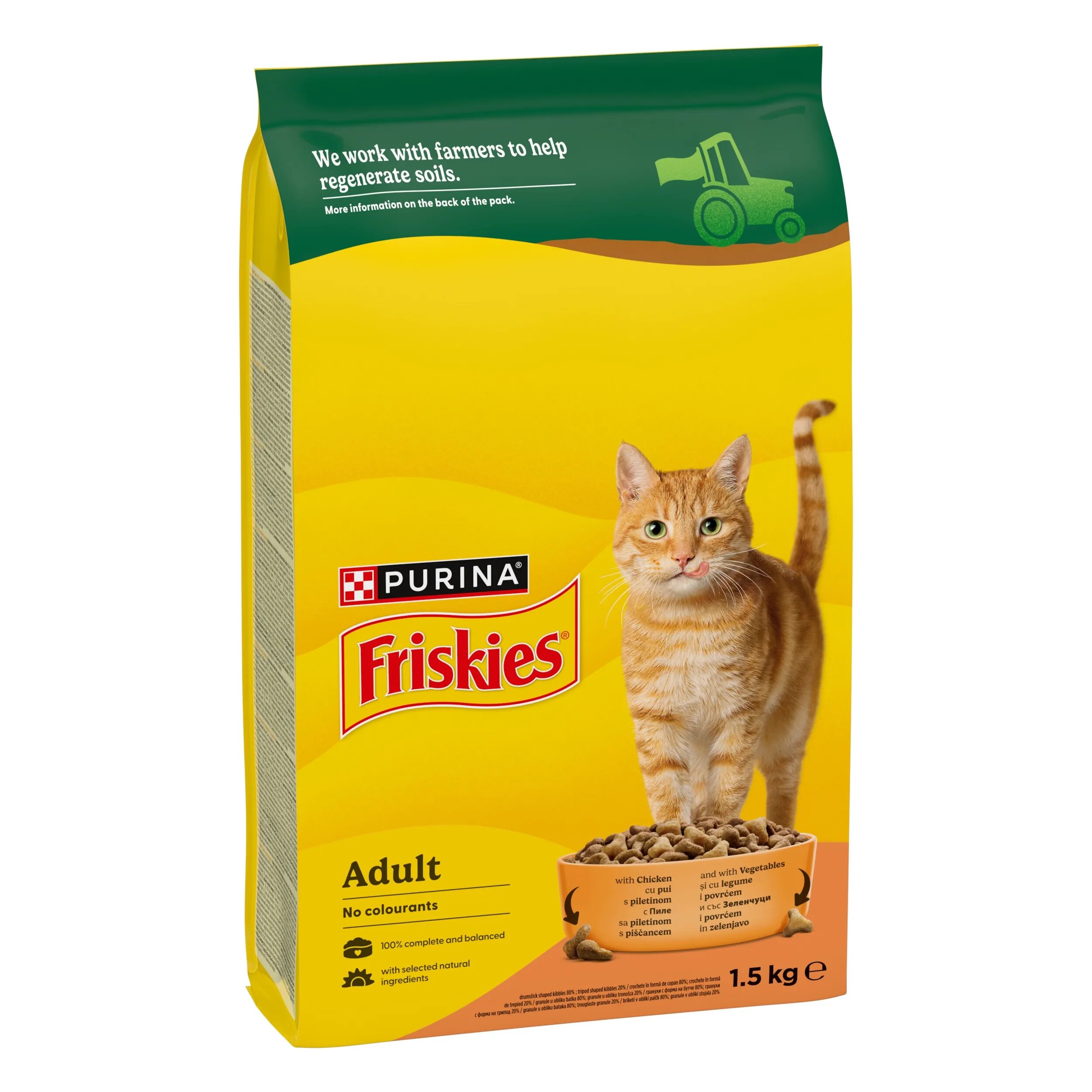 Friskies Cat Adult Pisica Pui si Legume 1.5 kg
