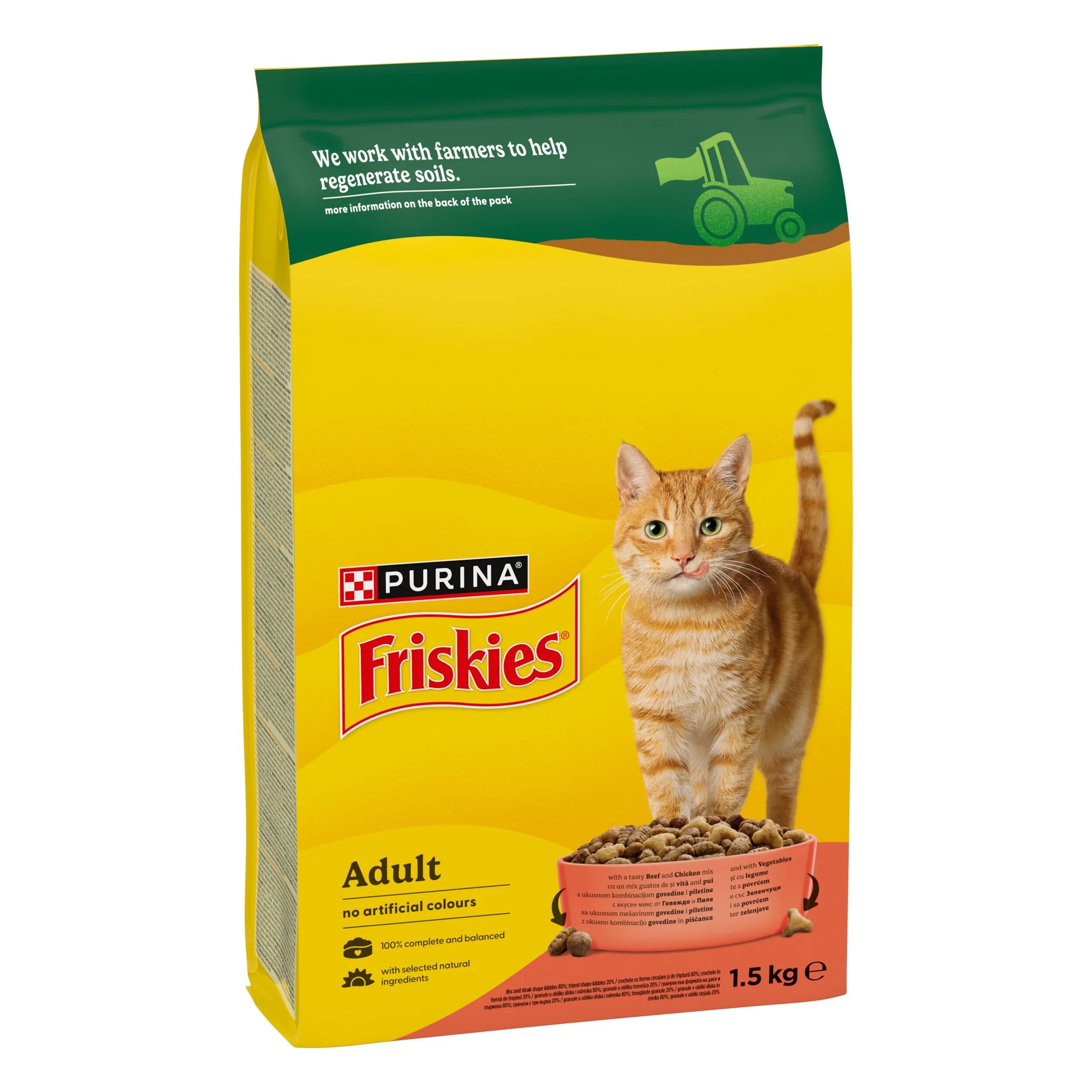 Friskies Cat Adult Pisica Vita Pui si Legume 1.5 kg