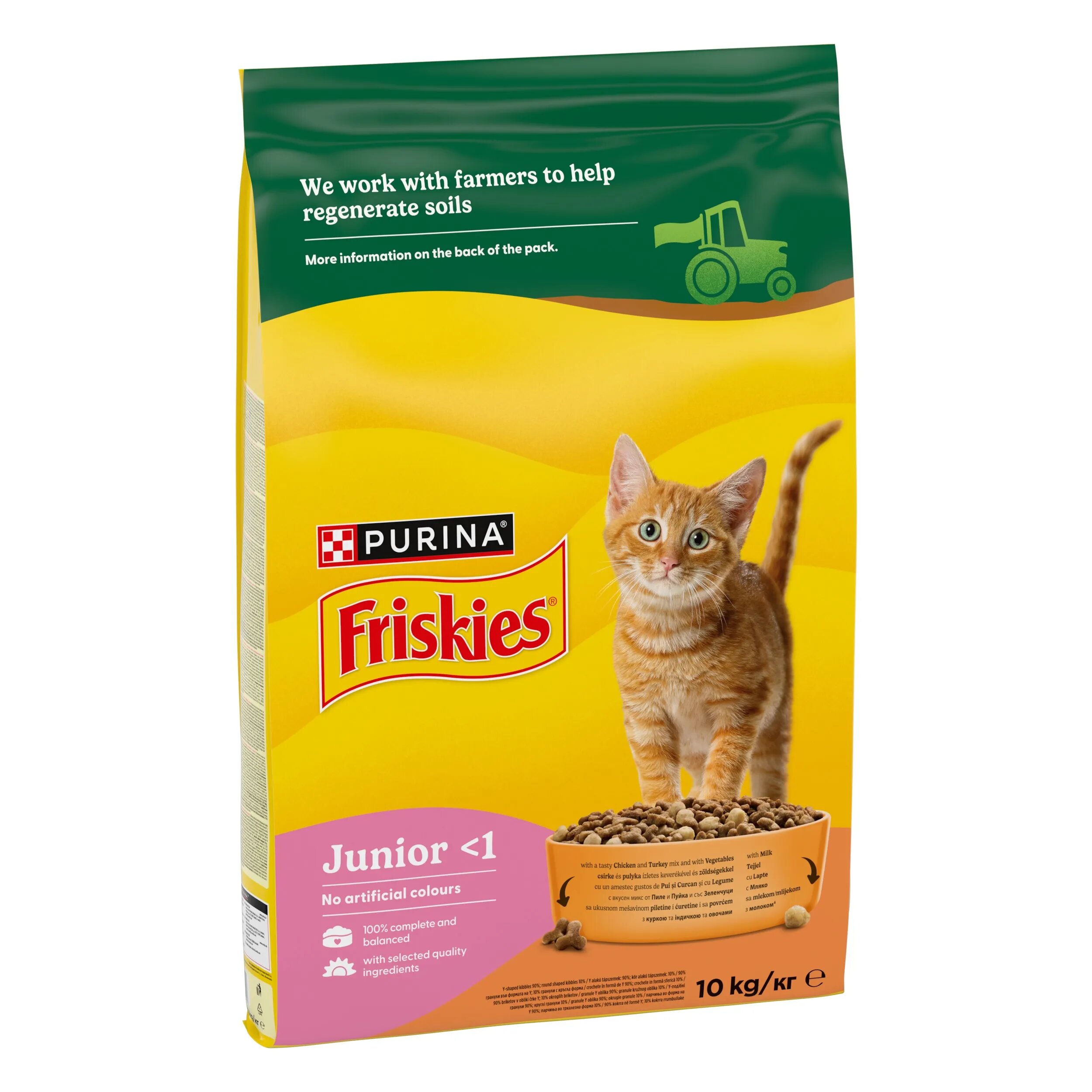 Friskies Cat Pisica Junior Pui Lapte si Legume 10 kg