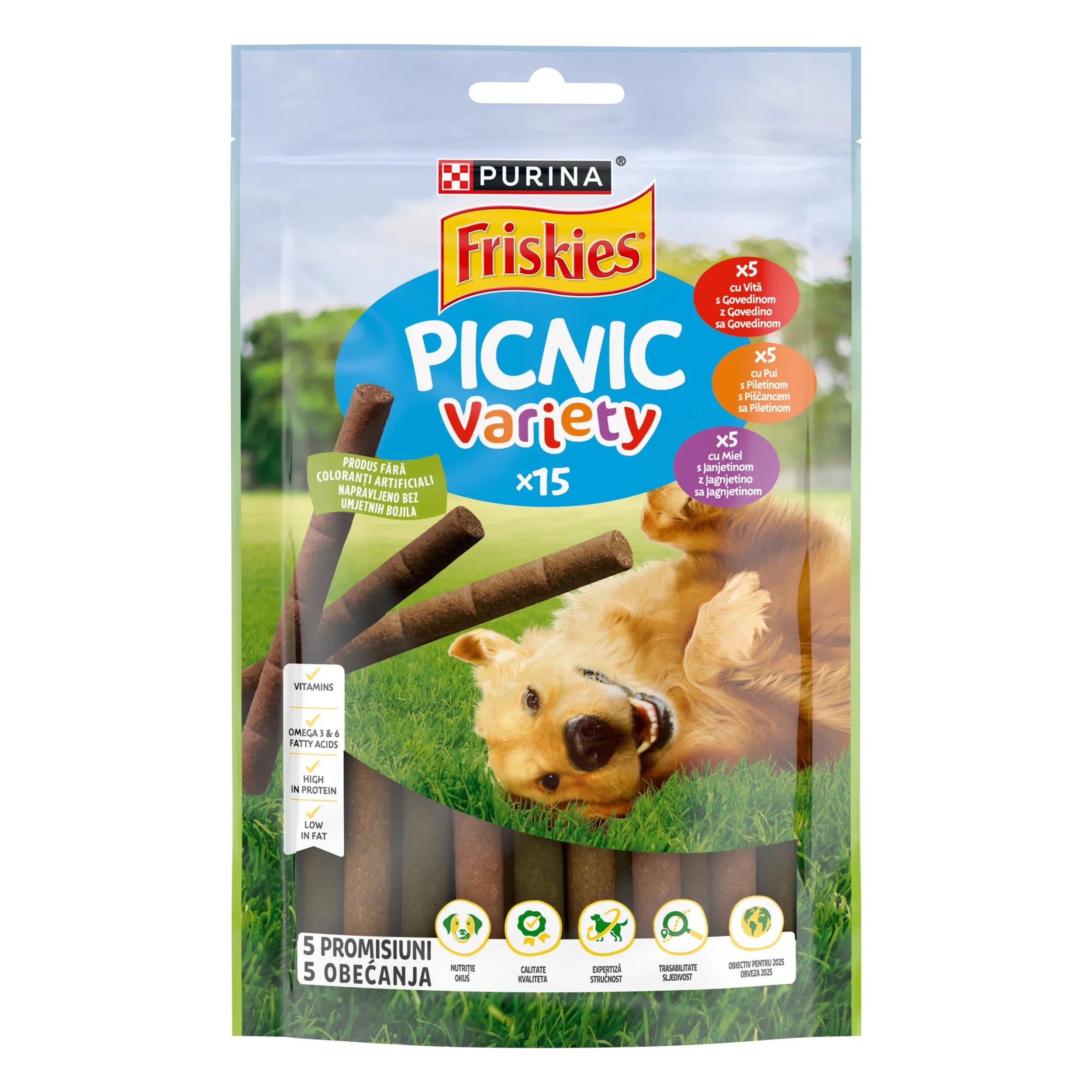 Friskies Picnic Variety Cu Vita Pui Miel 126 g