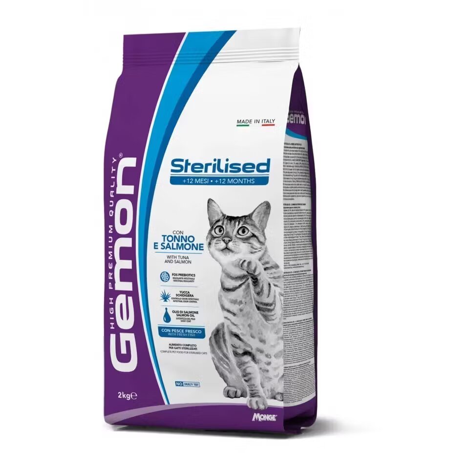 Gemon Sterilised Cat Ton si Somon 2 kg