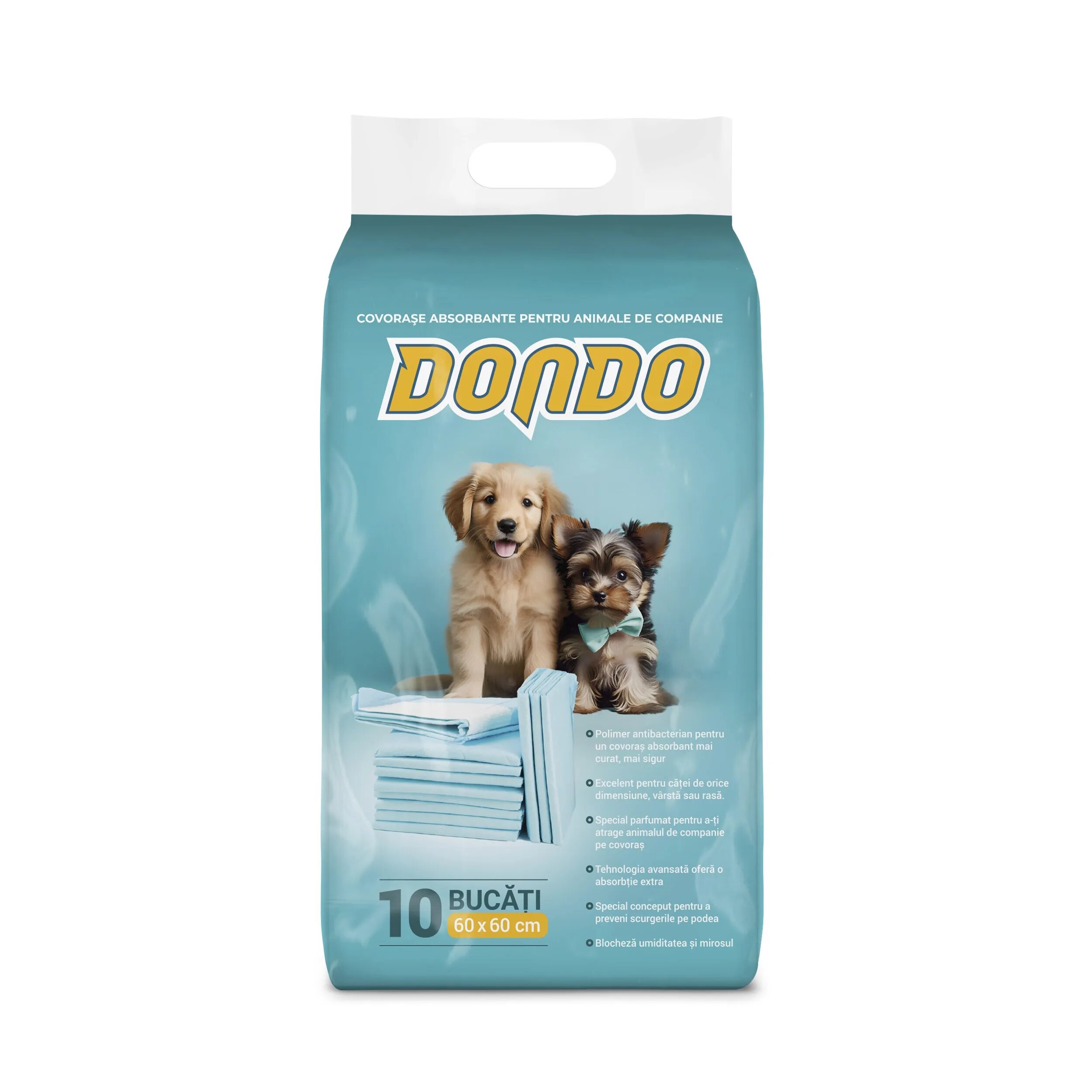 GlobalPet Covorase absorbante pentru caini Dondo 60x60 cm 10 buc