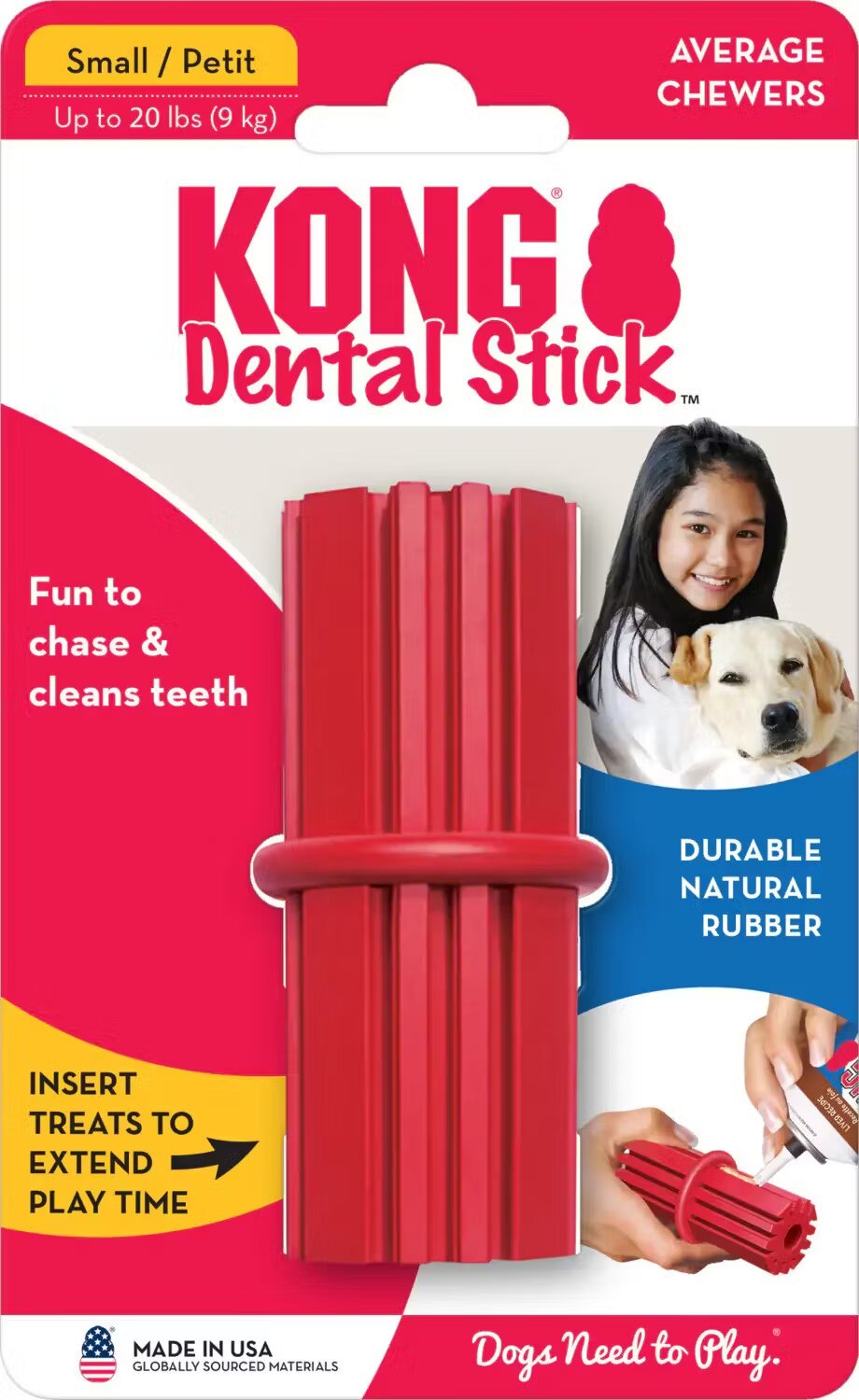 GlobalPet Stick Dental Kong Mediu