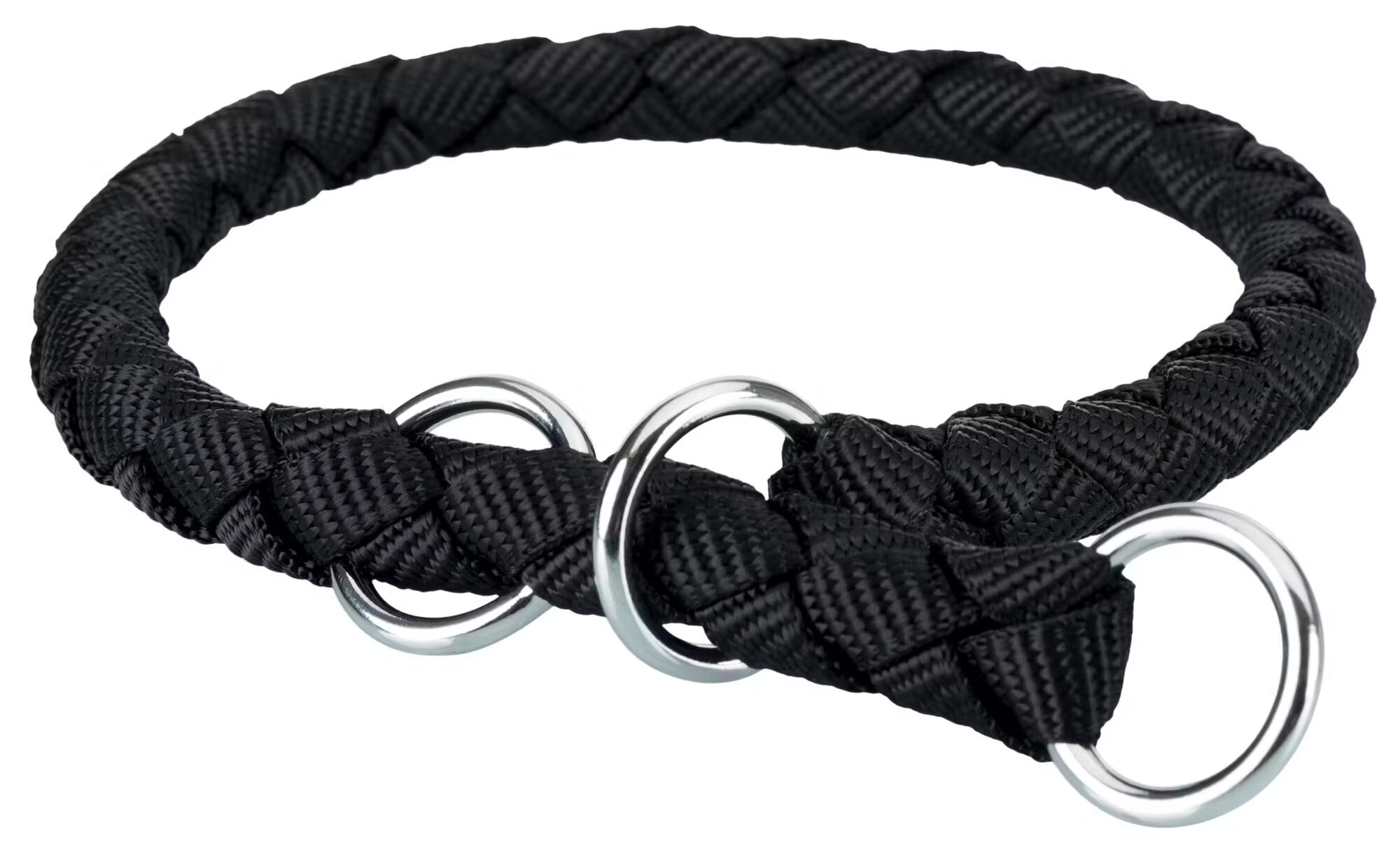 GlobalPet Zgarda Coarda M 39-45 cm/12 mm Negru 143801