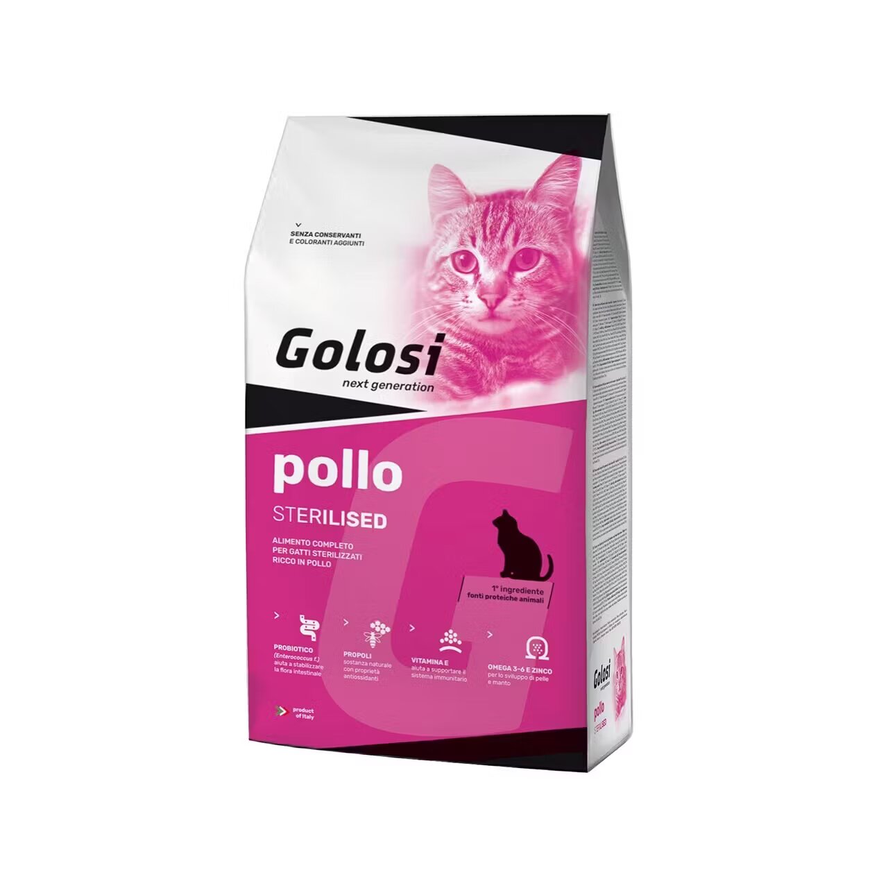 Golosi Hrana uscata premium pisici Pui Sterilised 20 kg