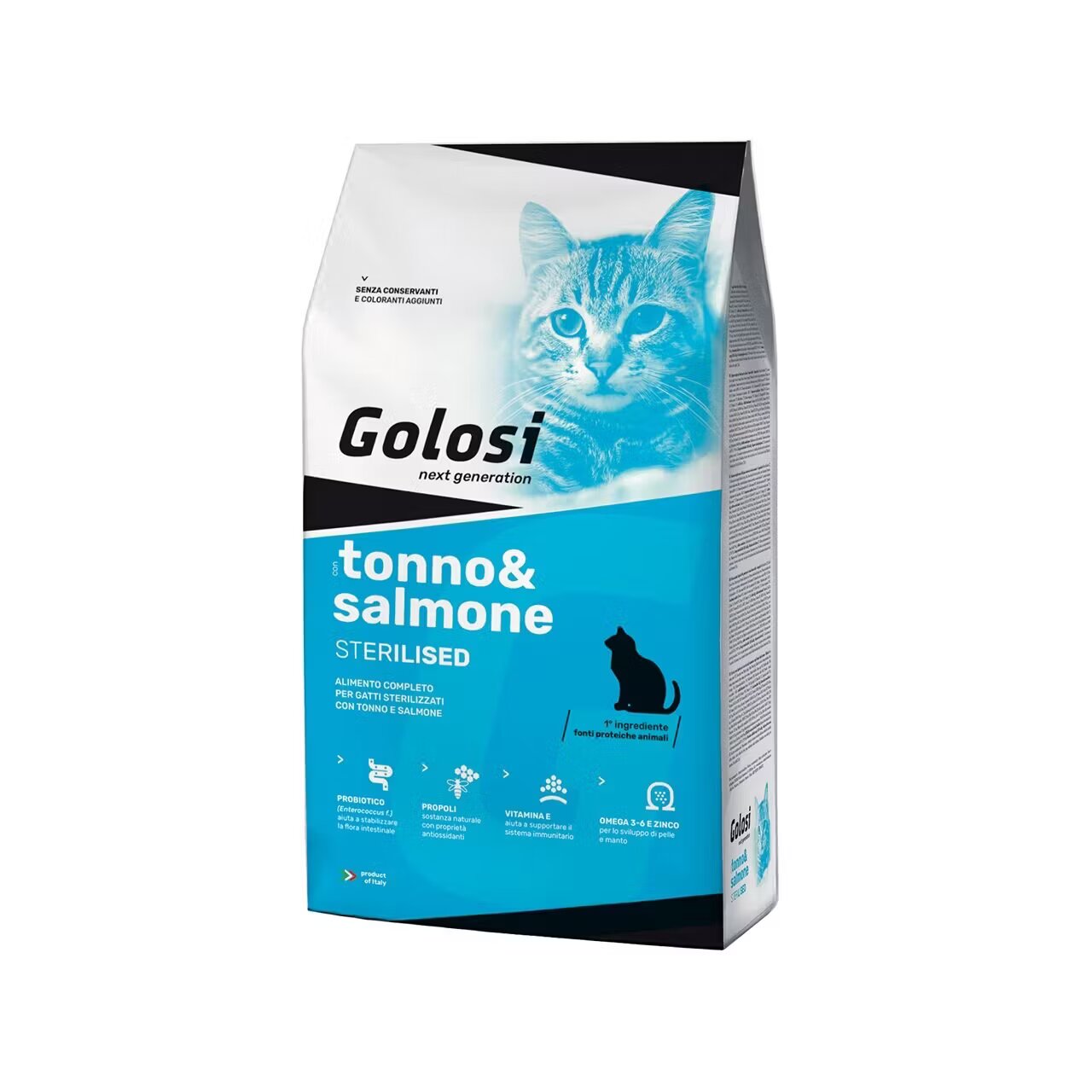 Golosi Hrana uscata premium pisici Ton & Somon Sterilised 20 kg
