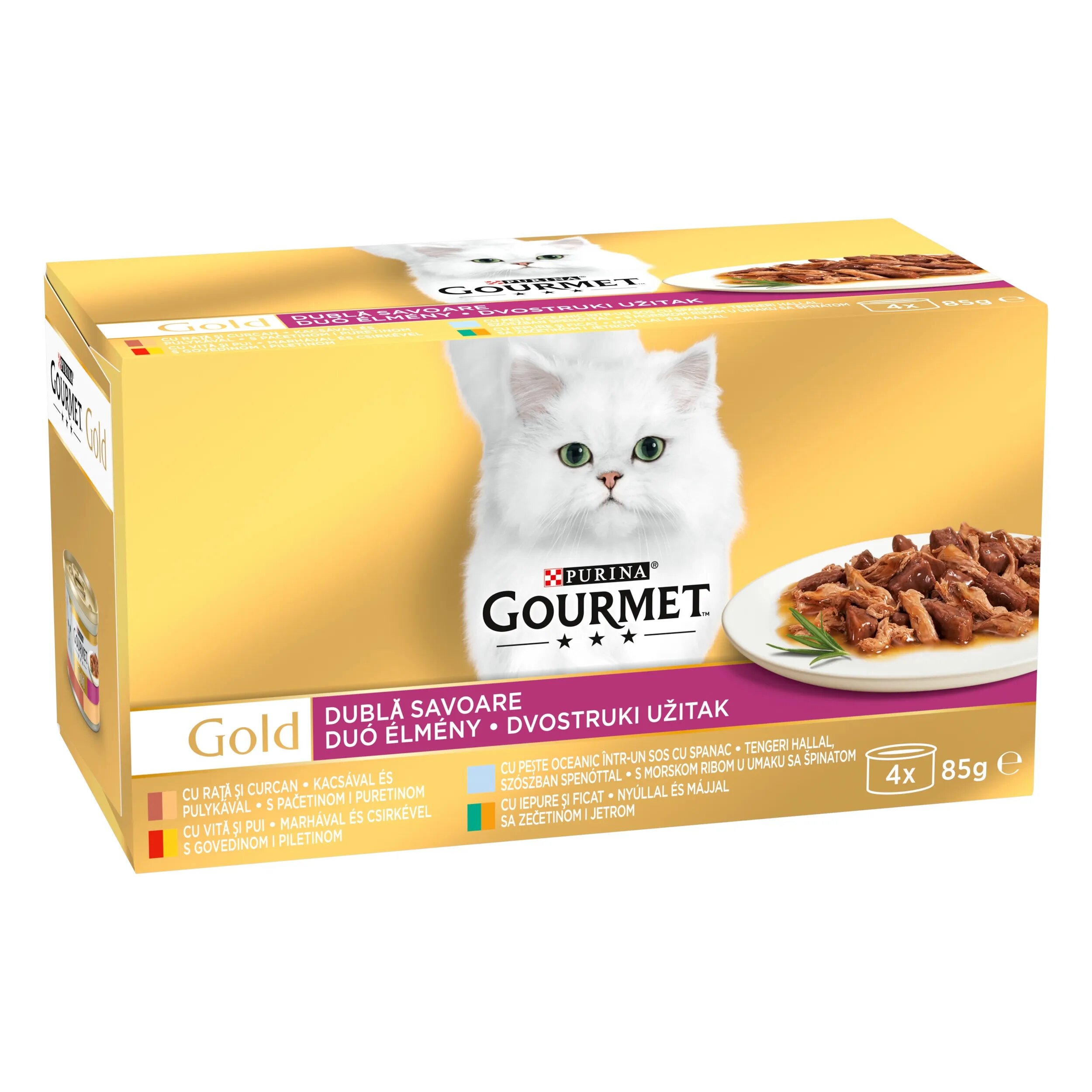 Gourmet GOLD Double Pleasure Multipack Variety 4x85 g