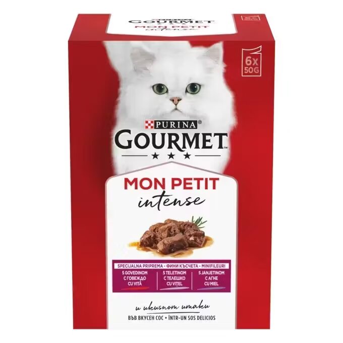Gourmet Mon Petit Pachet Mixat Vita Vitel si Miel 6x50 g