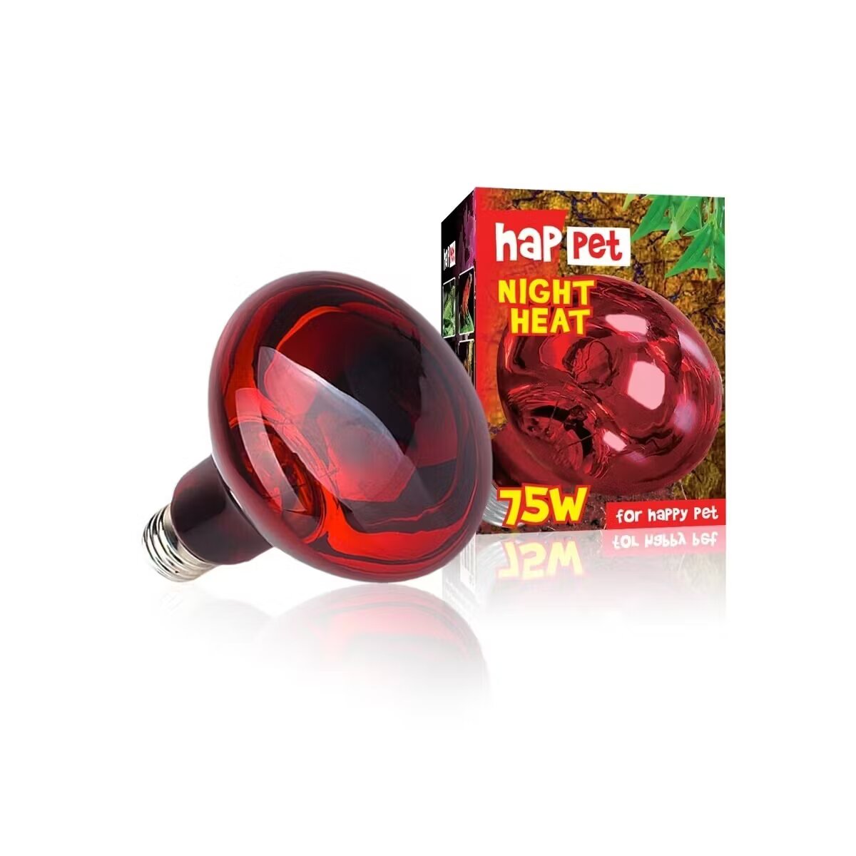 Happet Bec Rosu pentru Terariu Caldura Nocturna 75W