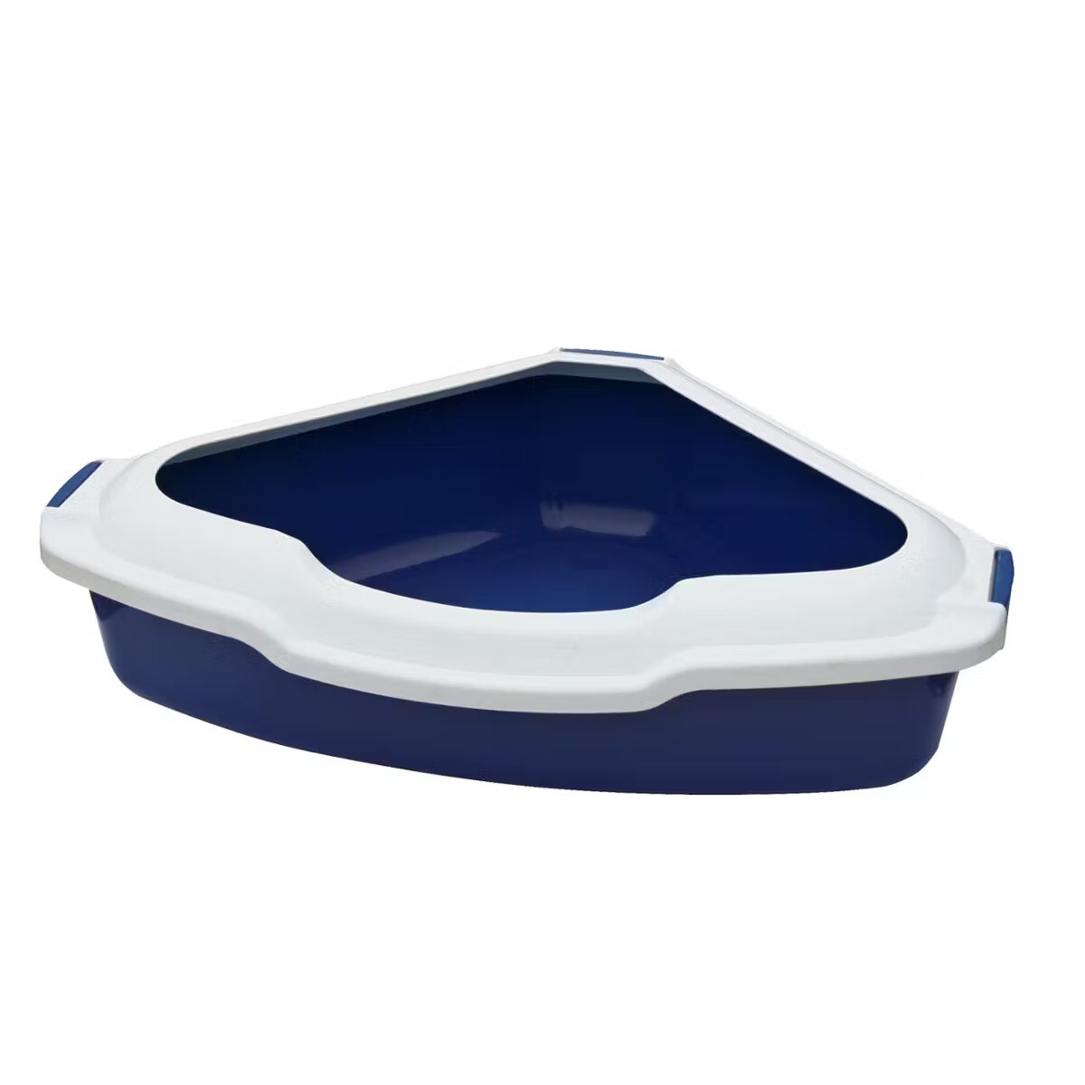 Happet Litiera de Colt cu Rama 56x43x14 cm Albastru