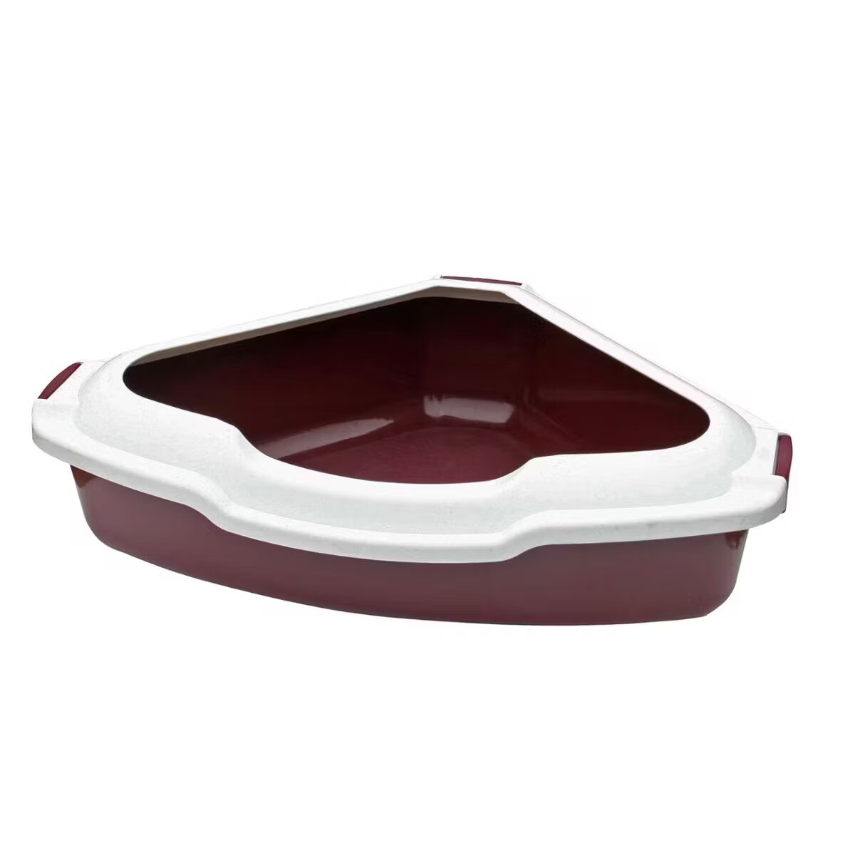 Happet Litiera de Colt cu Rama 56x43x14 cm Rosu
