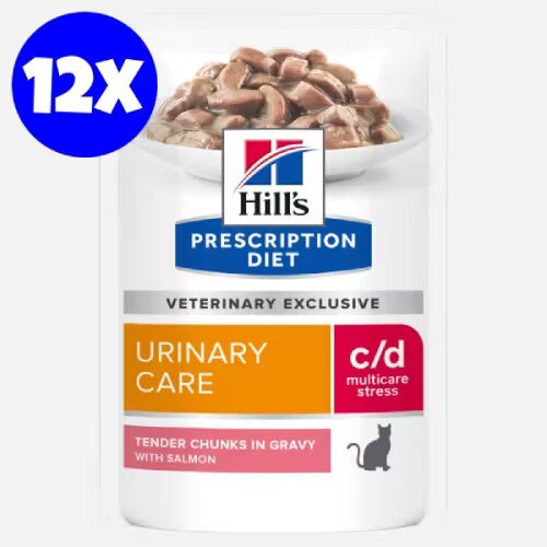 Hills Hill's Prescription Diet Feline c/d Multi Stress Somon 12x85 g