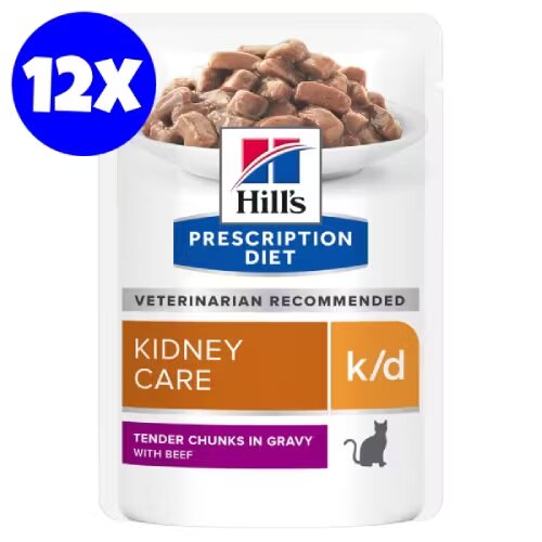 Hills Hill's Prescription Diet Feline k/d Beef 12x85 g