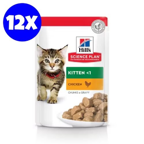 Hills Hrana umeda pisici Hill's Science Plan Feline Kitten Chicken 12x85 g