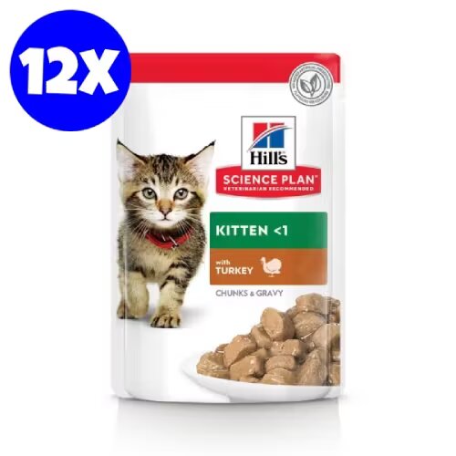 Hills Hrana umeda pisici Hill's Science Plan Feline Kitten Turkey 12x85 g