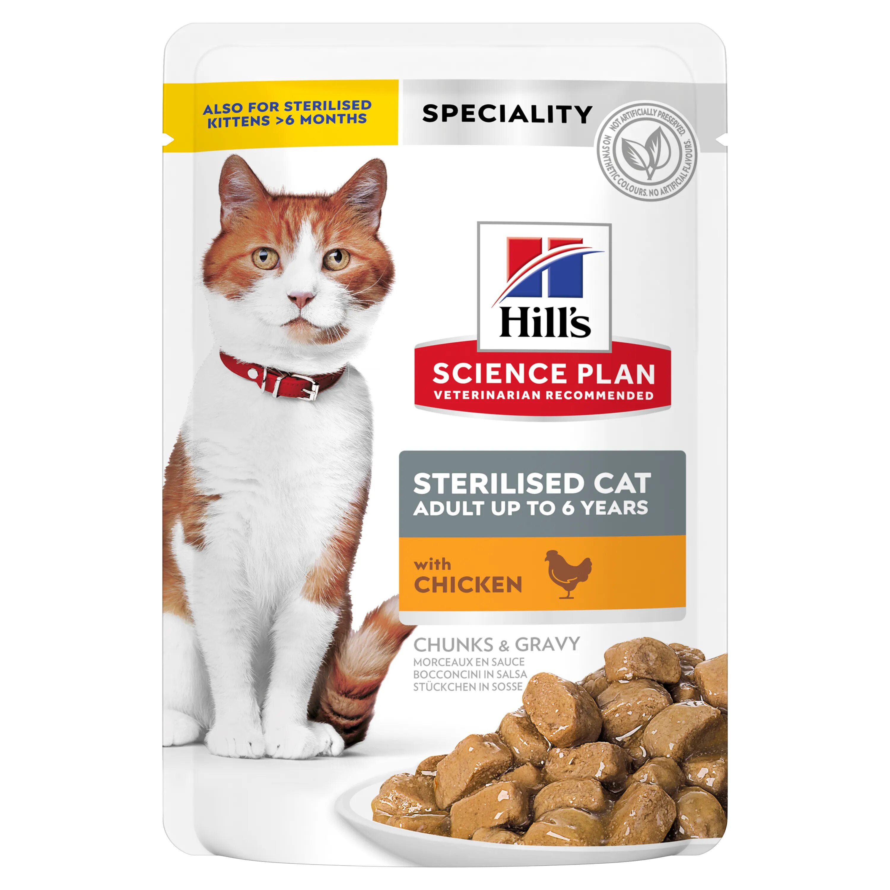 Hills Hrana umeda pisici Hill's Science Plan Feline Sterilised Adult Chicken 85 g