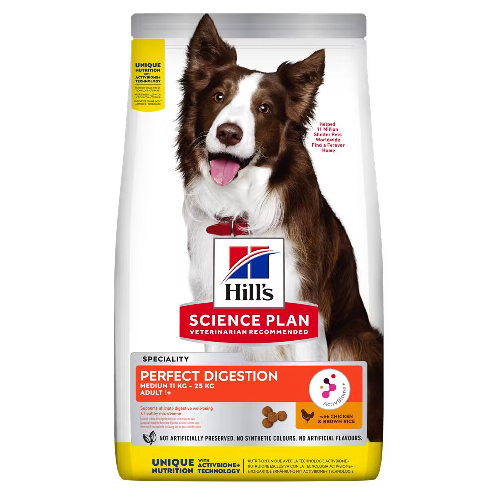Hills Hrana uscata caini Hill's Science Plan Canine Adult Perfect Digestion Medium 2.5 kg