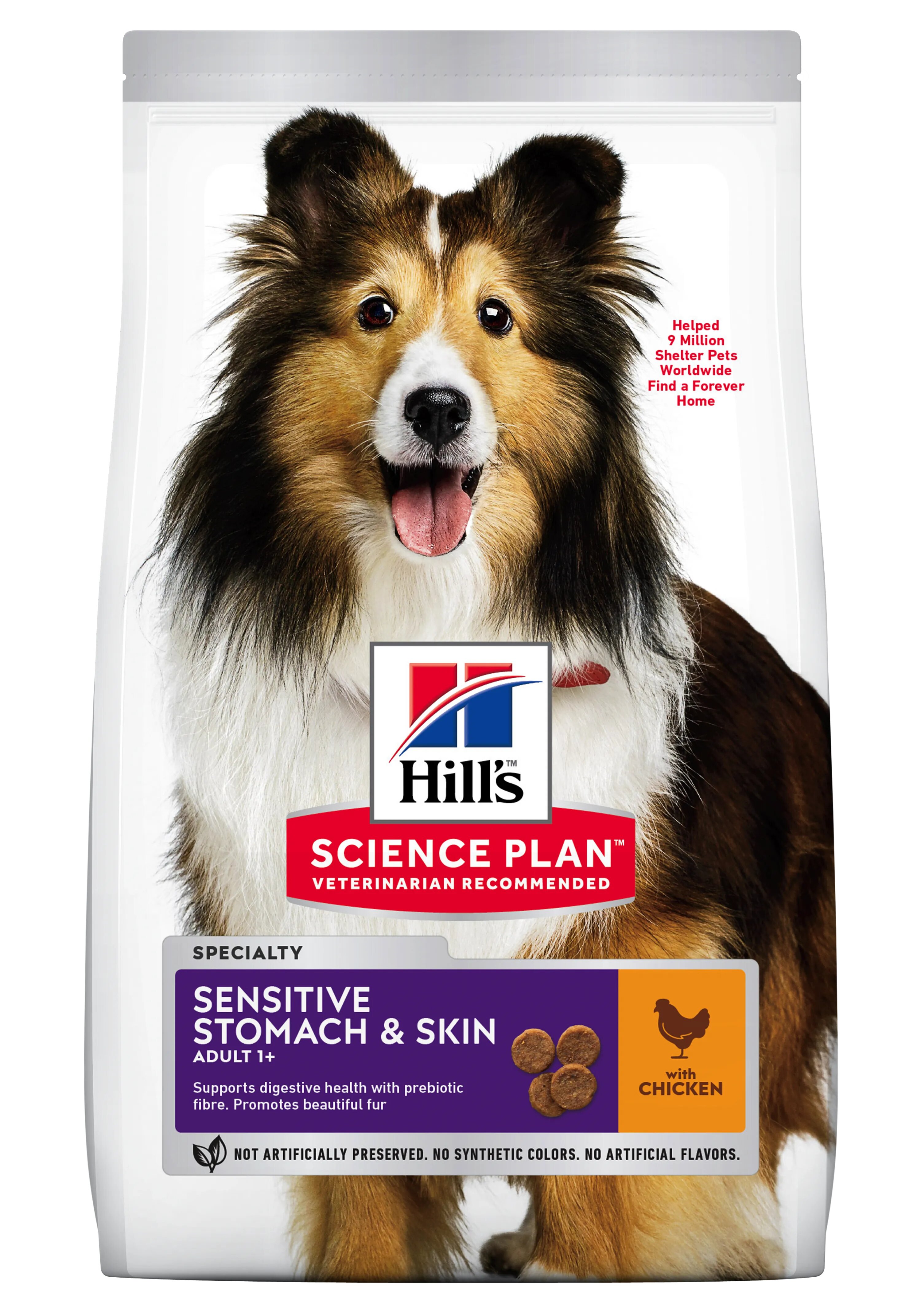 Hills Hrana uscata caini Hill's Science Plan Canine Adult Skin and Stomach Chicken 2.5 kg