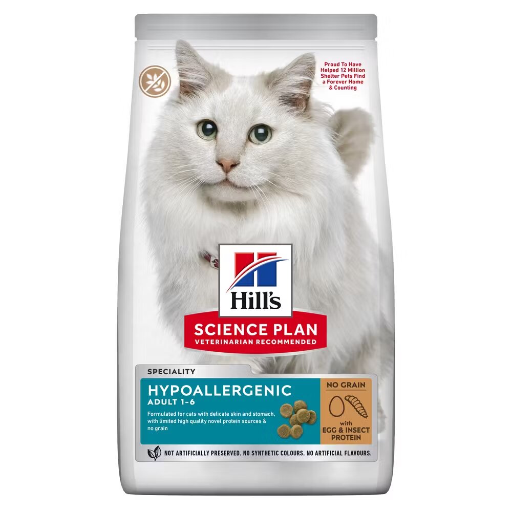 Hills Hrana uscata pisici Hill's Science Plan Feline Adult Hypoallergenic No Grain 7 kg