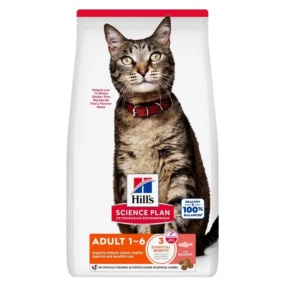 Hills Hrana uscata pisici Hill's Science Plan Feline Adult Salmon 10 kg