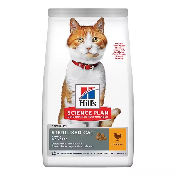 Hills Hrana uscata pisici Hill's Science Plan Feline Adult Sterilised Chicken 1.5 kg